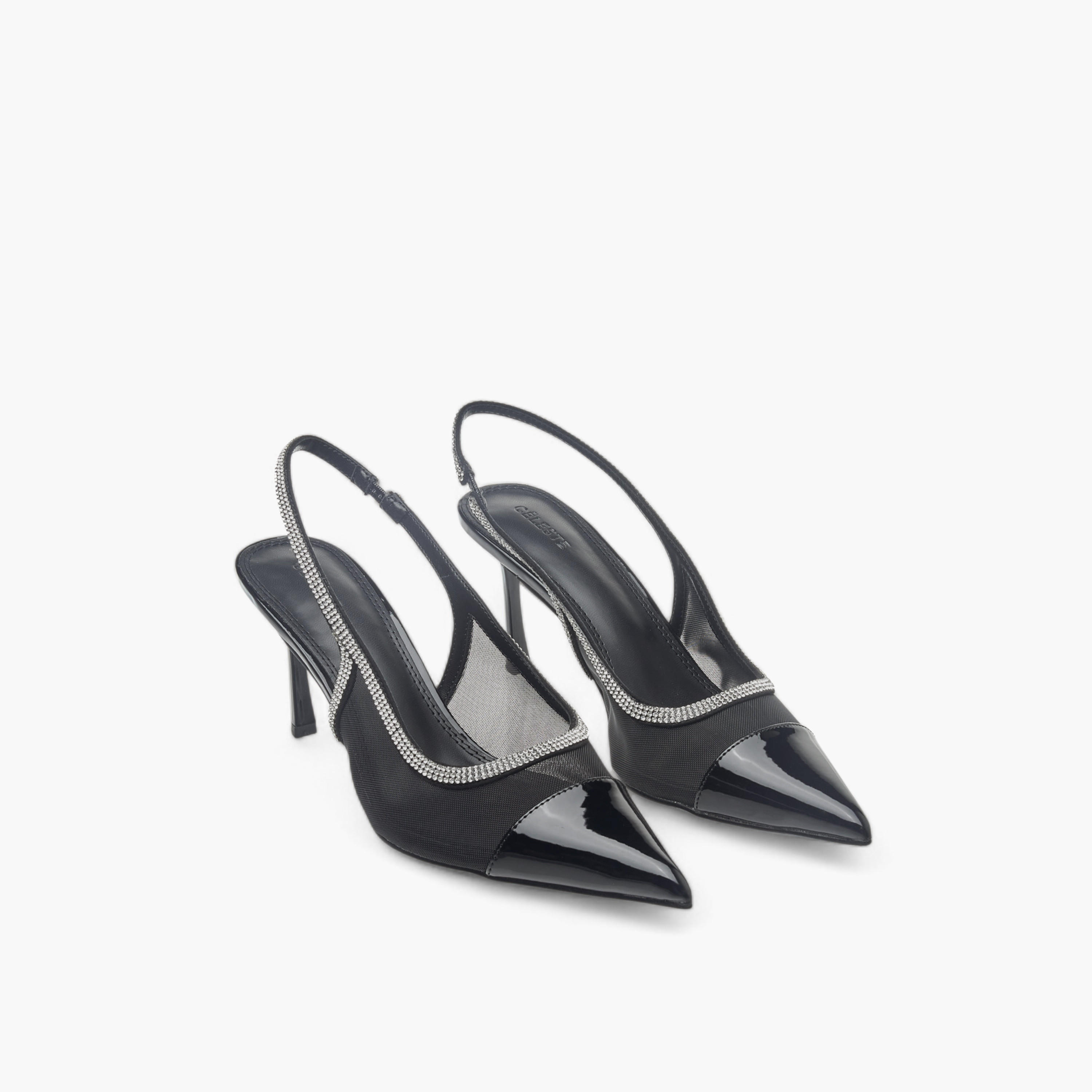 Celeste Women's Embellished Slingback Shoes with Stiletto Heels-women-shoes-heels-image-1