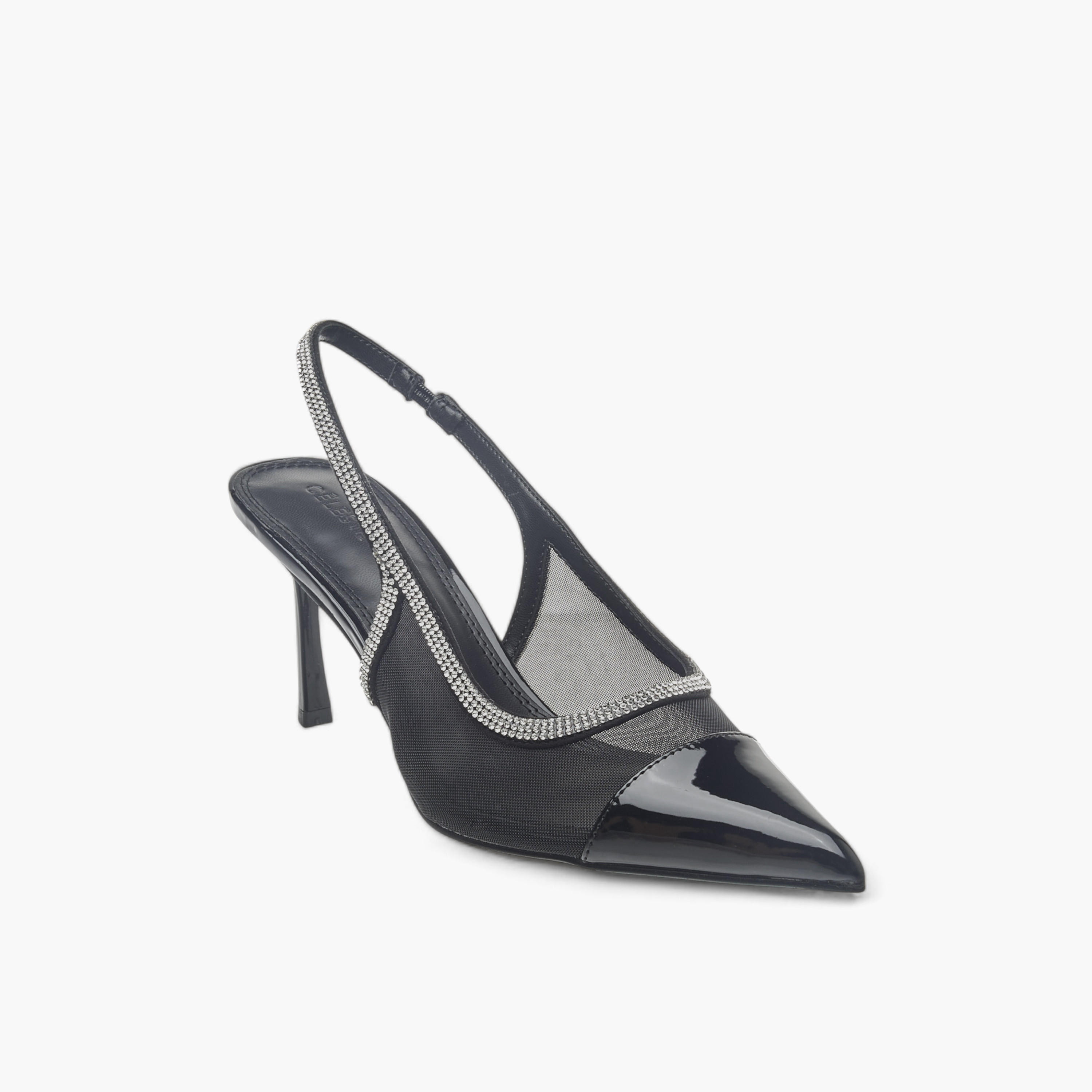 Celeste Women's Embellished Slingback Shoes with Stiletto Heels-women-shoes-heels-image-2
