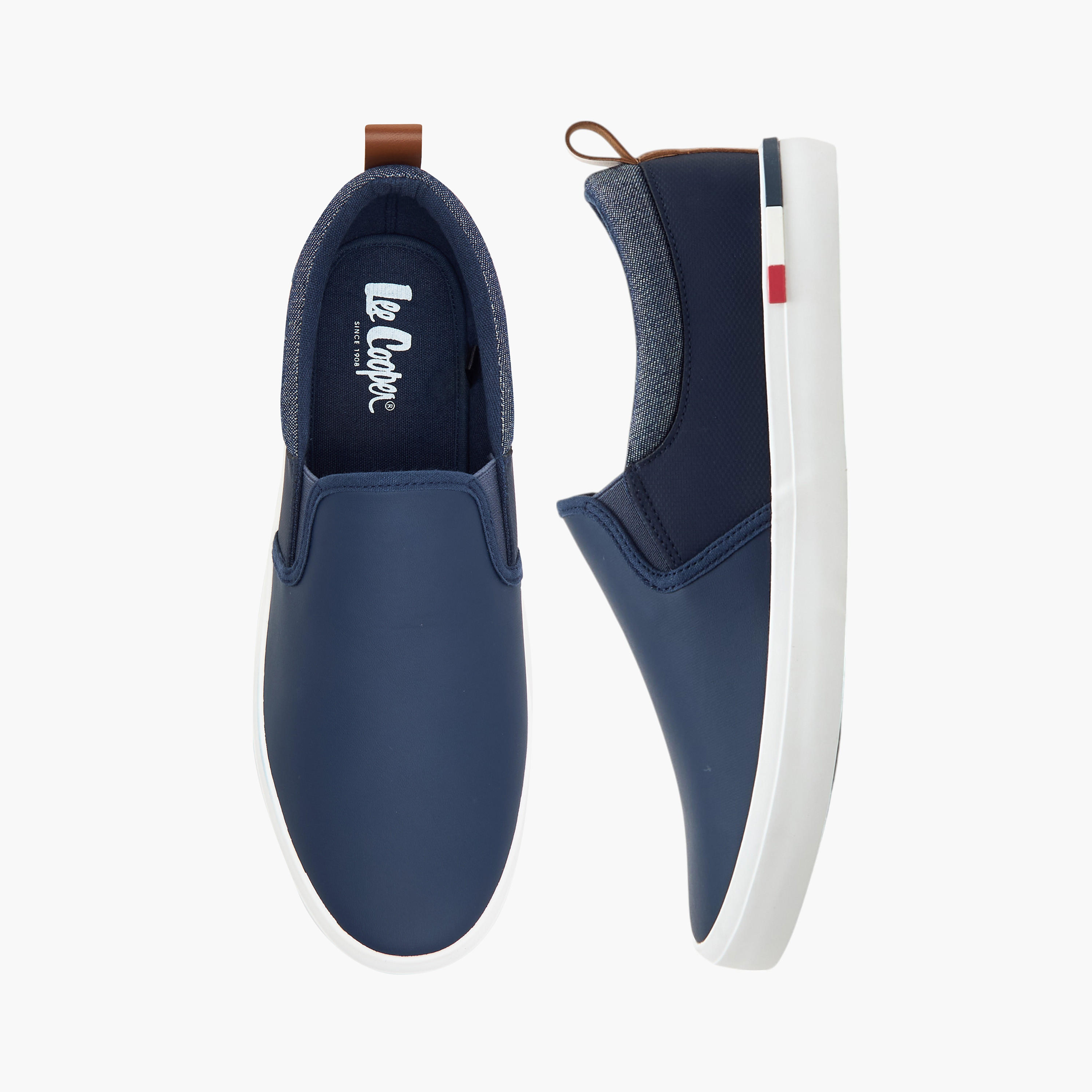 Lee Cooper Men's Panelled Slip-On Loafers-men-shoes-loafersandmoccasins-image-1