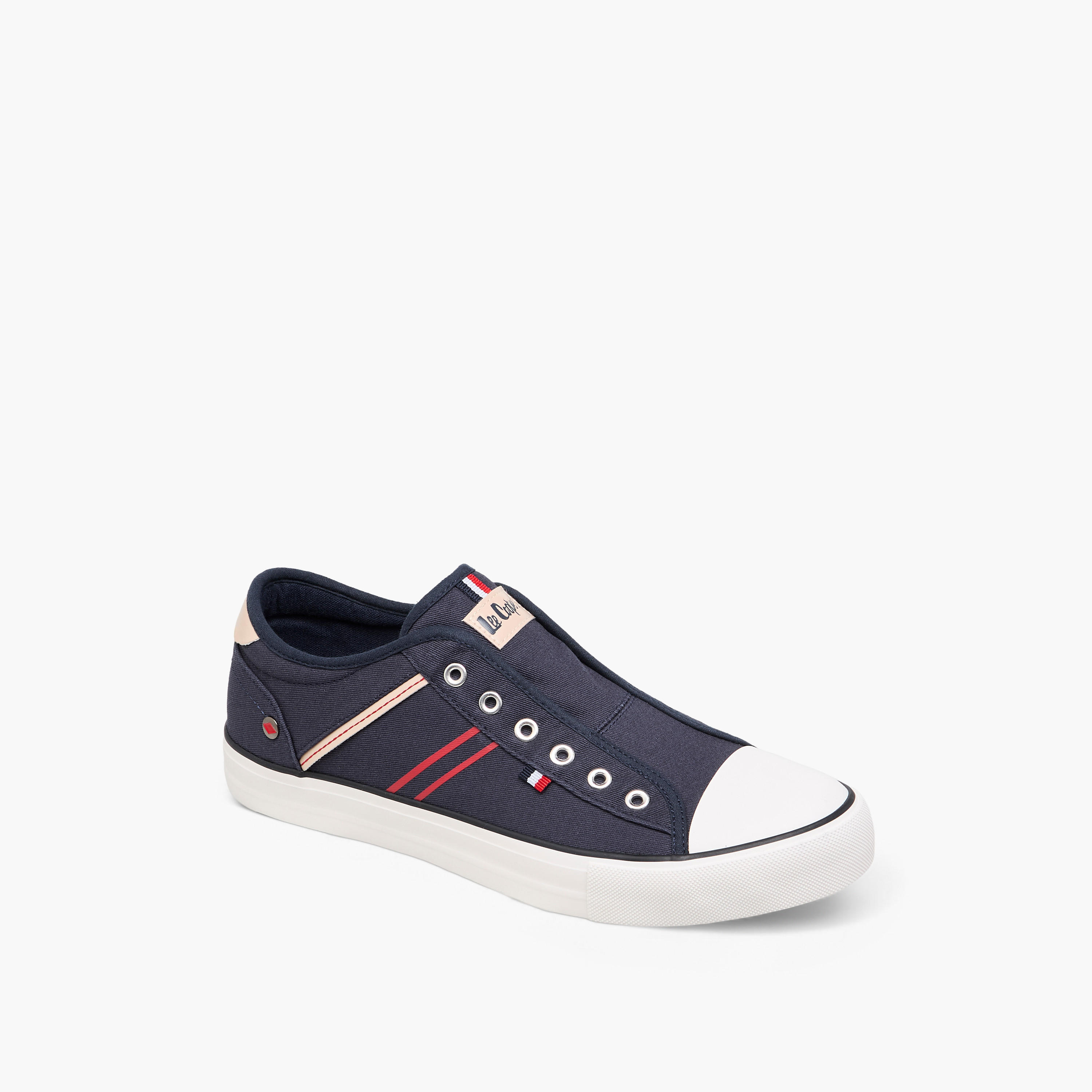 Lee Cooper Men's Striped Slip-On Canvas Shoes-men-shoes-sneakers-image-2