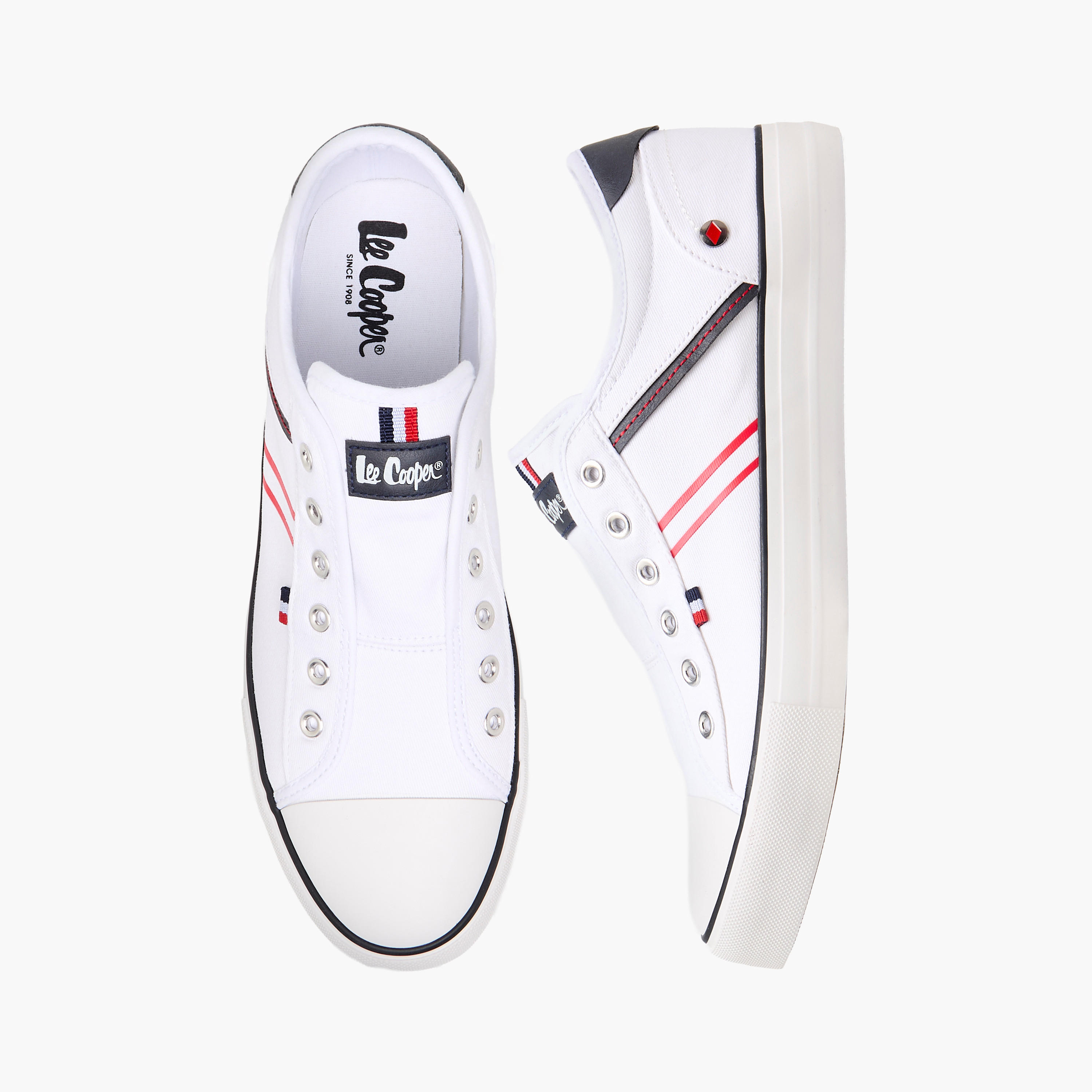 Lee Cooper Men's Striped Slip-On Canvas Shoes-men-shoes-sneakers-image-1