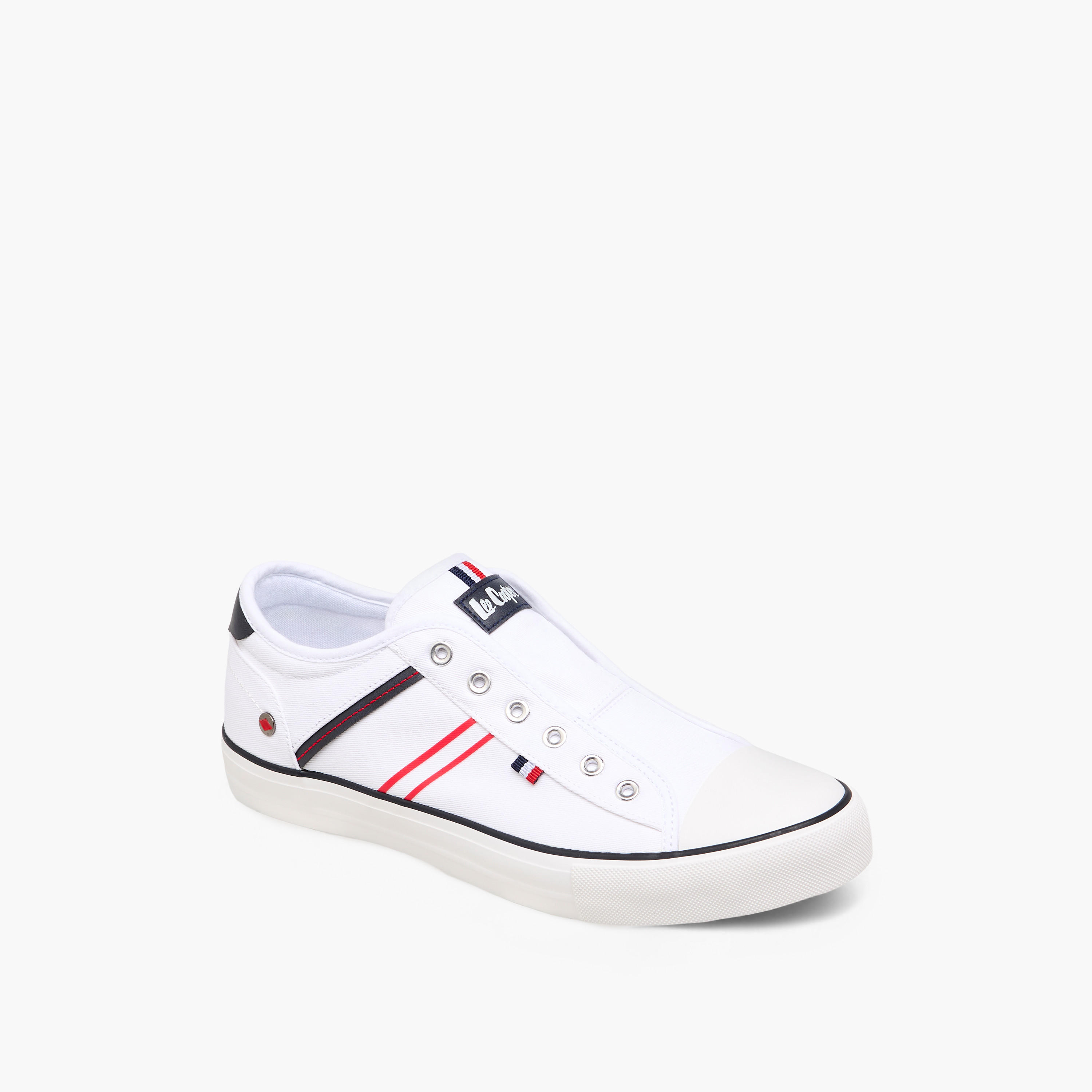 Lee Cooper Men's Striped Slip-On Canvas Shoes-men-shoes-sneakers-image-2