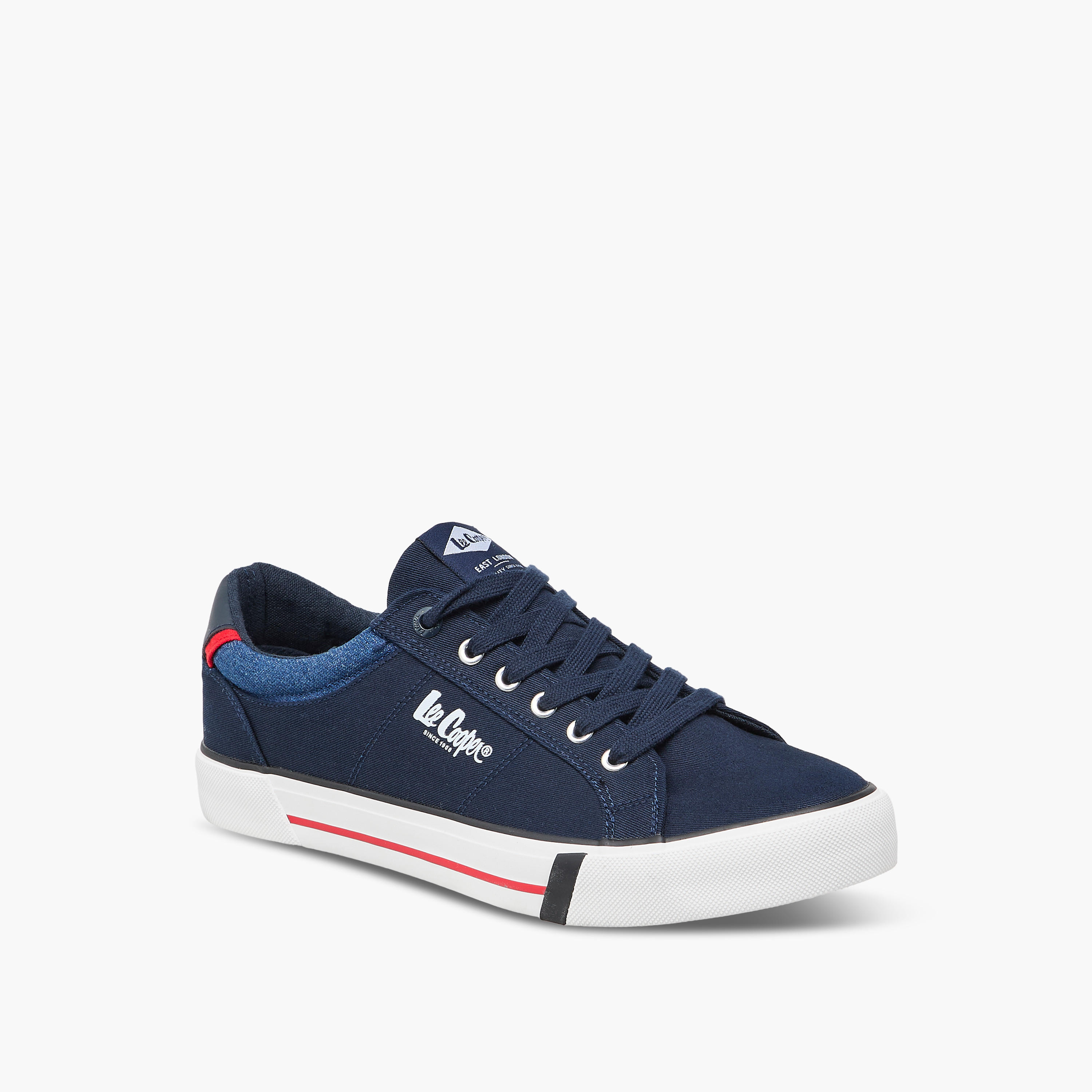 Lee Cooper Men's Logo Detail Lace-Up Sneakers-men-shoes-sneakers-image-2