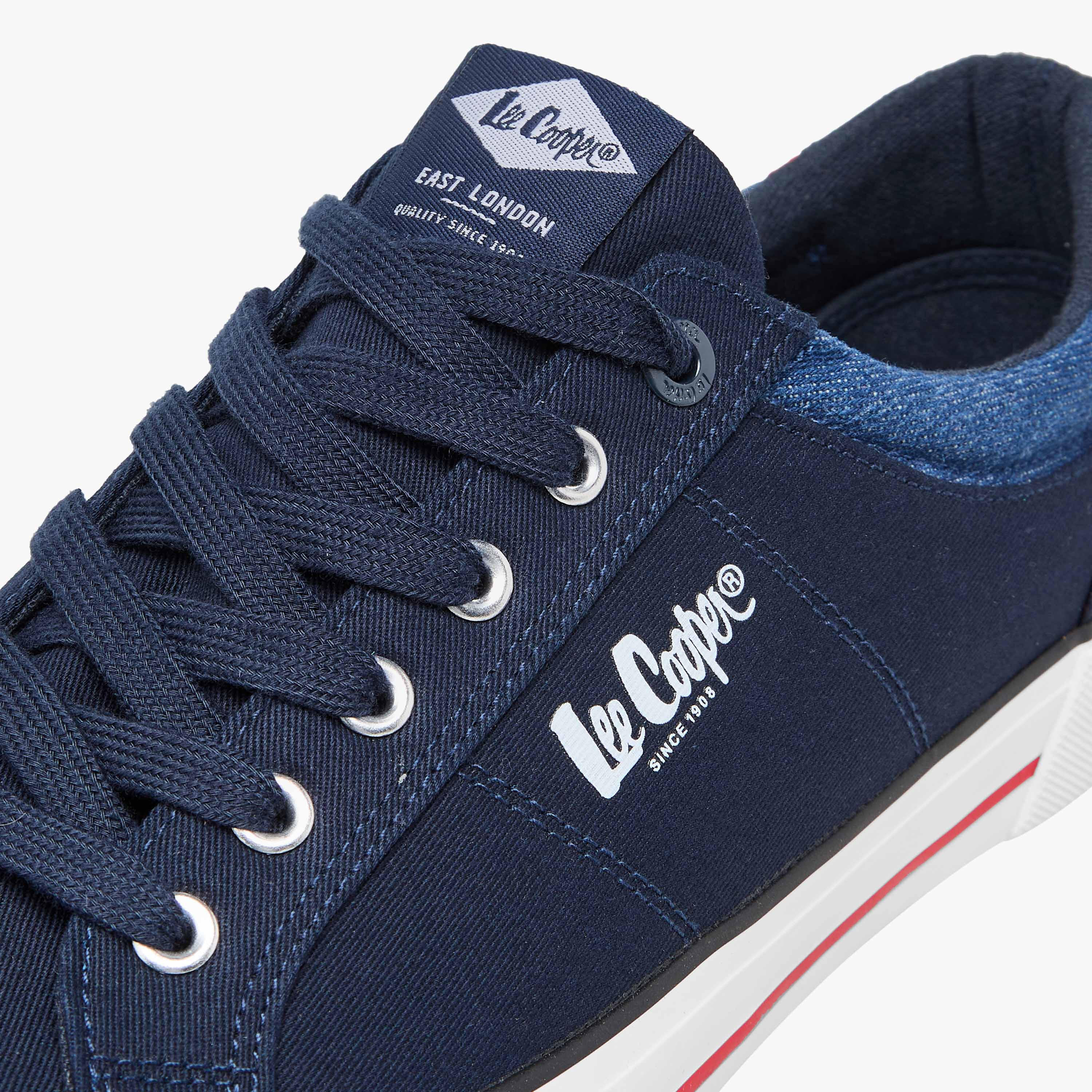 Lee Cooper Men's Logo Detail Lace-Up Sneakers-men-shoes-sneakers-image-4