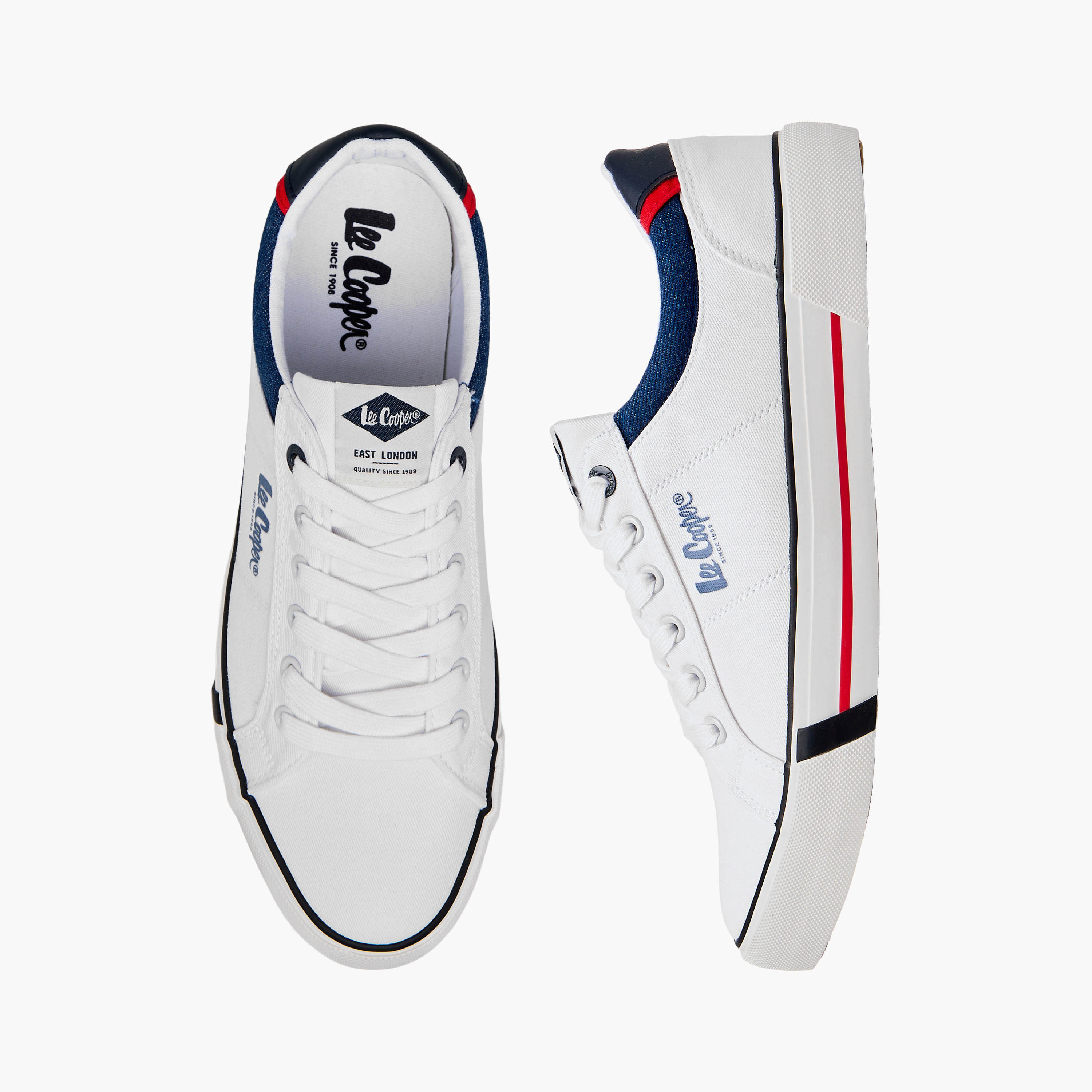 Lee Cooper Men's Logo Detail Lace-Up Sneakers-men-shoes-sneakers-image-1