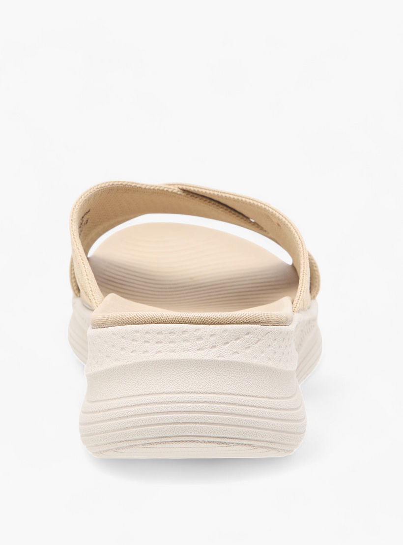 صندل محبوك مريح بارز الملمس سهل الارتداء بحزام متقاطع من لو كونفورت-women-shoes-sandals-heeled-image-4