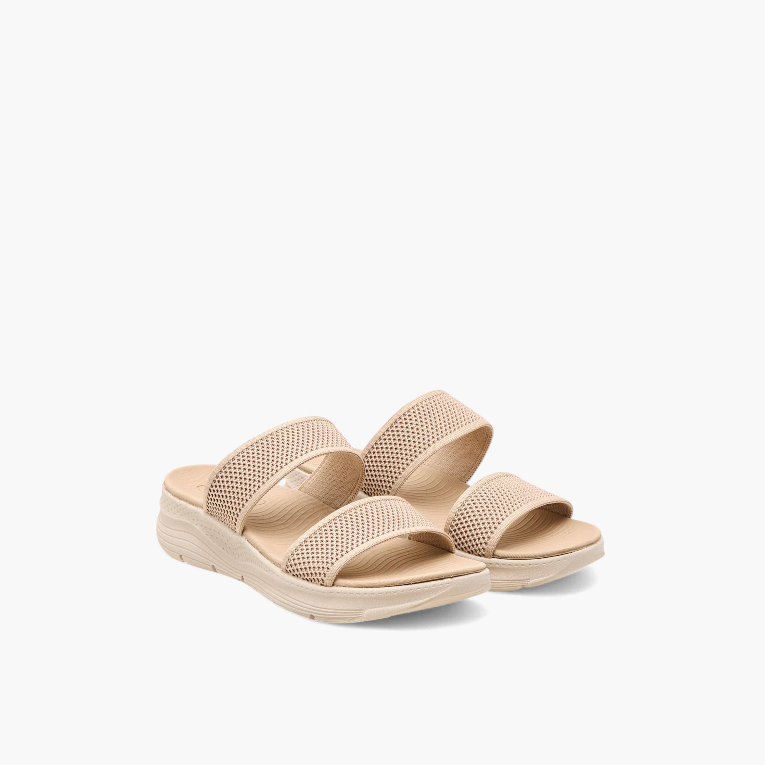 Le Confort Textured Slip-On Comfort Sandals with Platform Heels-women-shoes-sandals-heeled-image-1