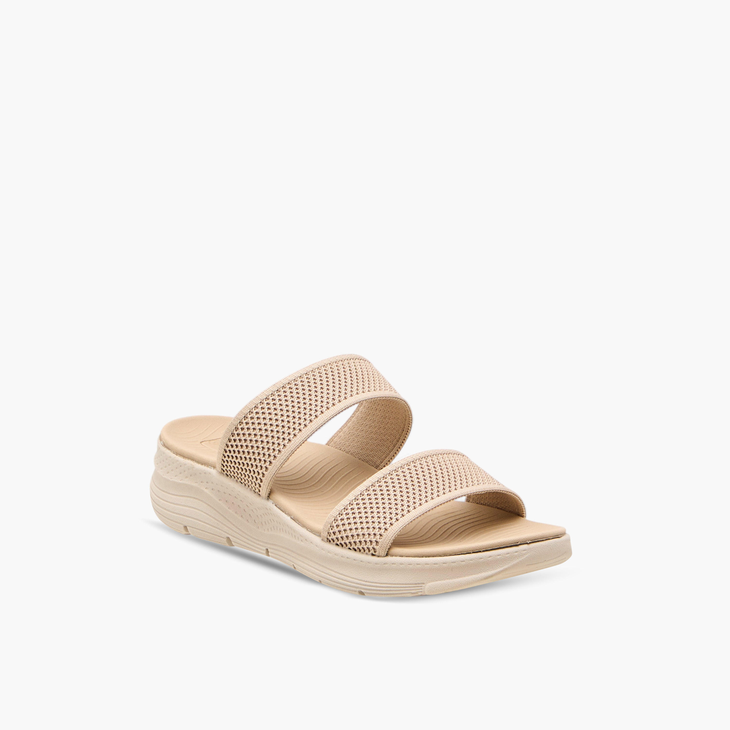 Le Confort Textured Slip-On Comfort Sandals with Platform Heels-women-shoes-sandals-heeled-image-2