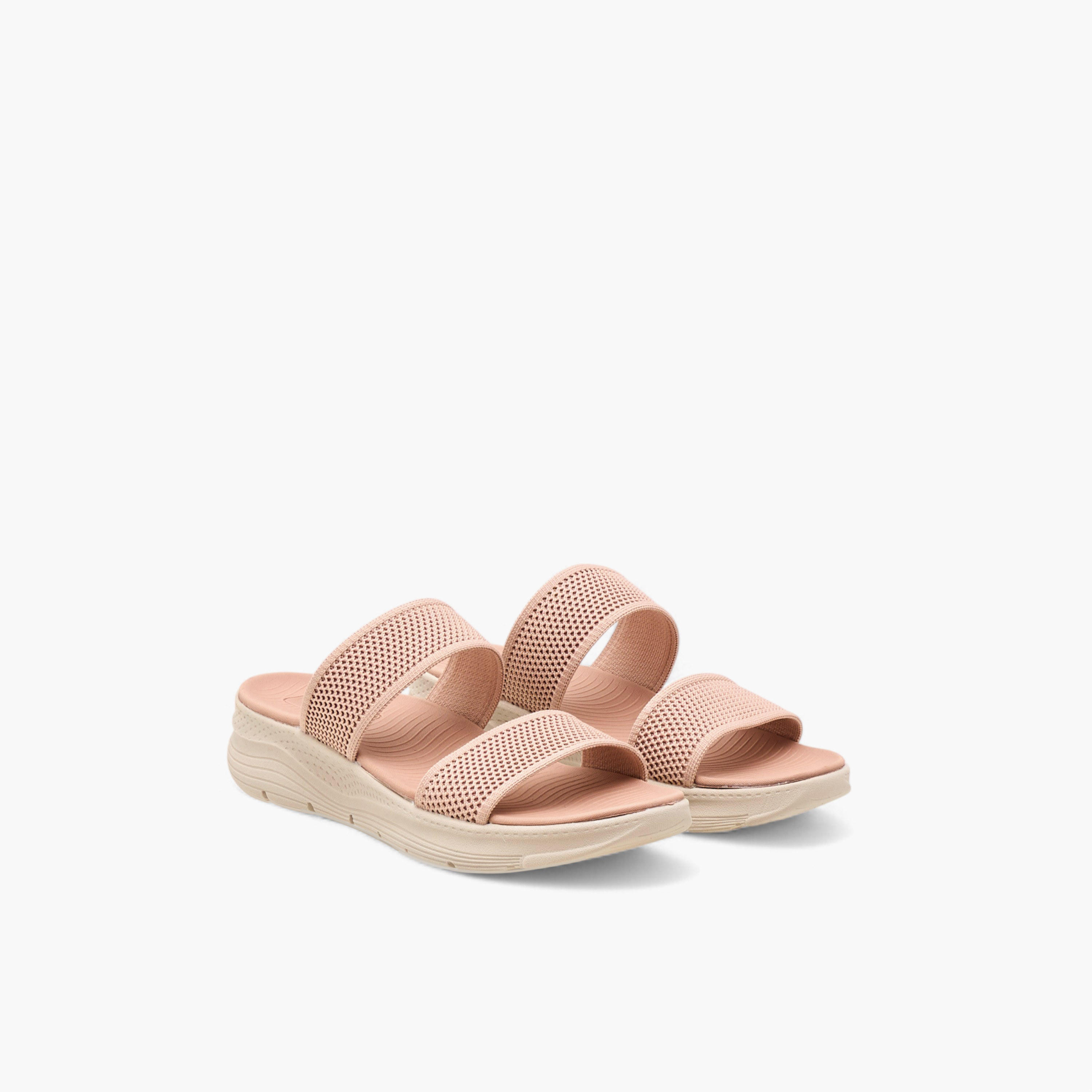 Le Confort Textured Slip-On Comfort Sandals with Platform Heels-women-shoes-sandals-heeled-image-1