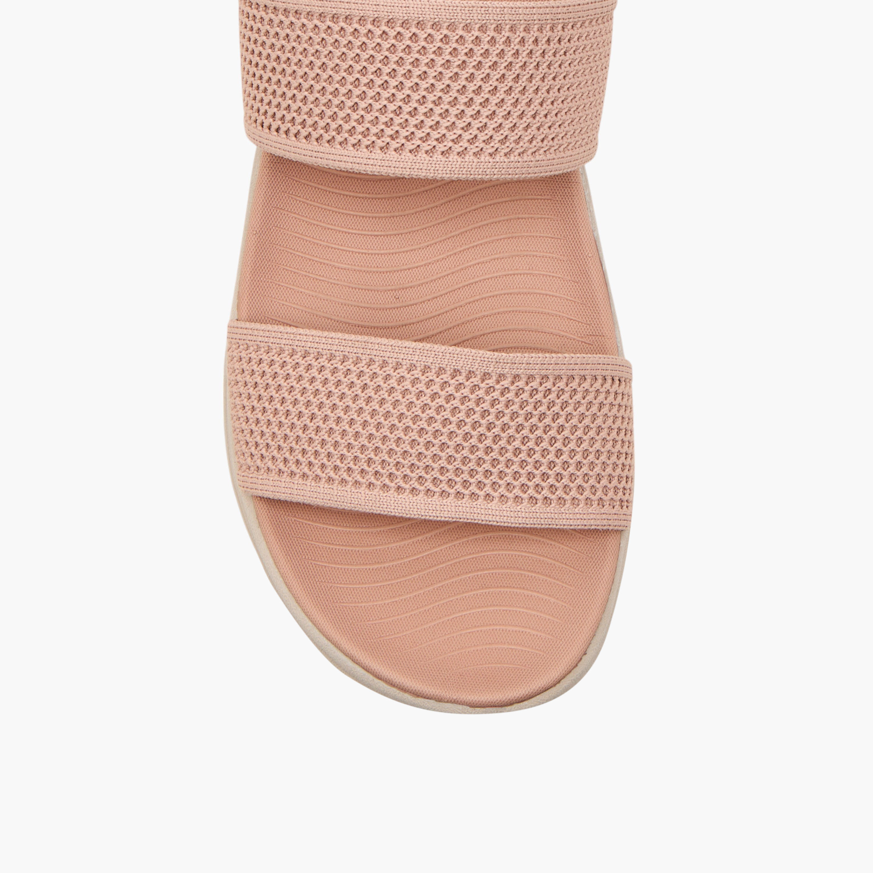 Le Confort Textured Slip-On Comfort Sandals with Platform Heels-women-shoes-sandals-heeled-image-4