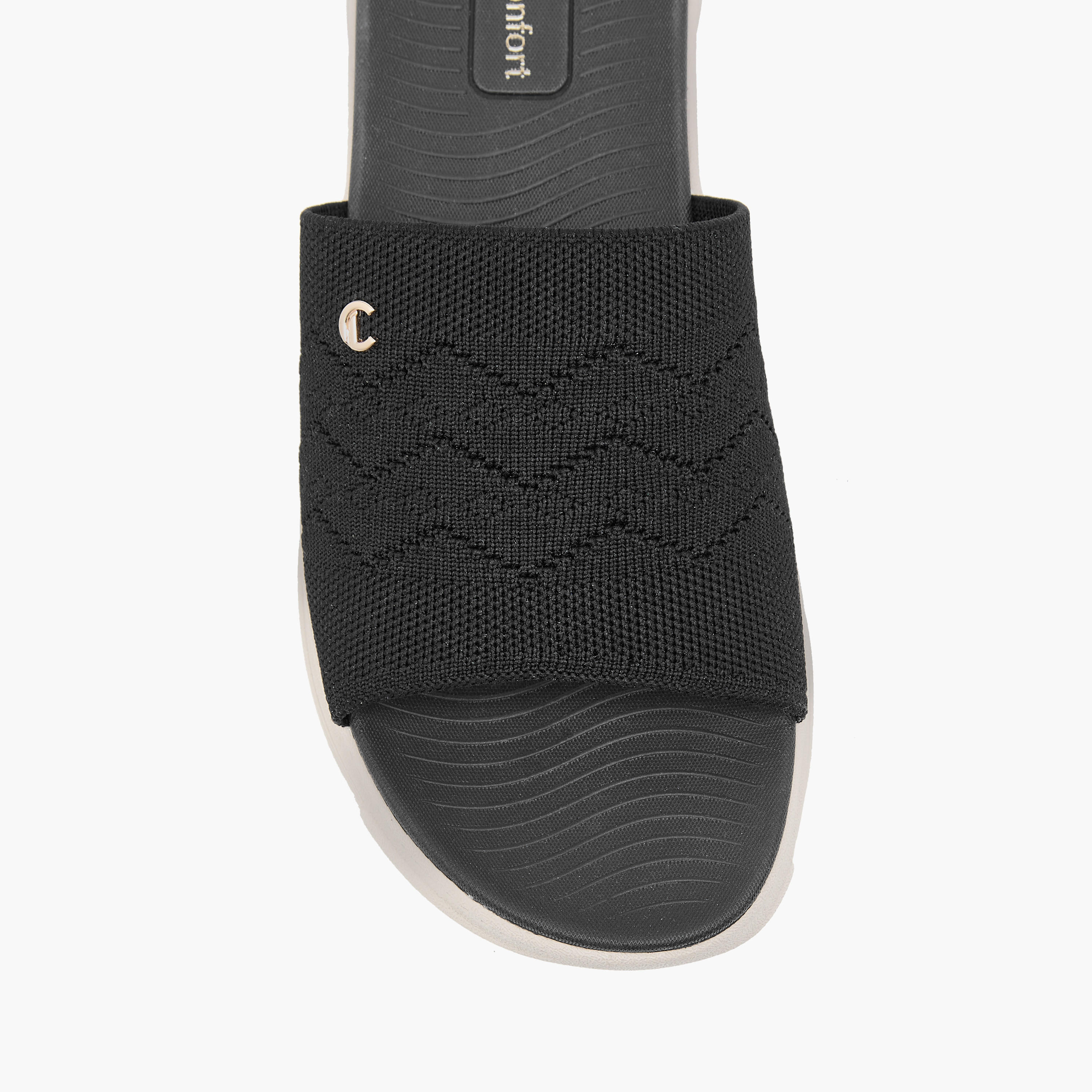 Le Confort Textured Slip-On Comfort Sandals-women-shoes-flats-sandals-image-8