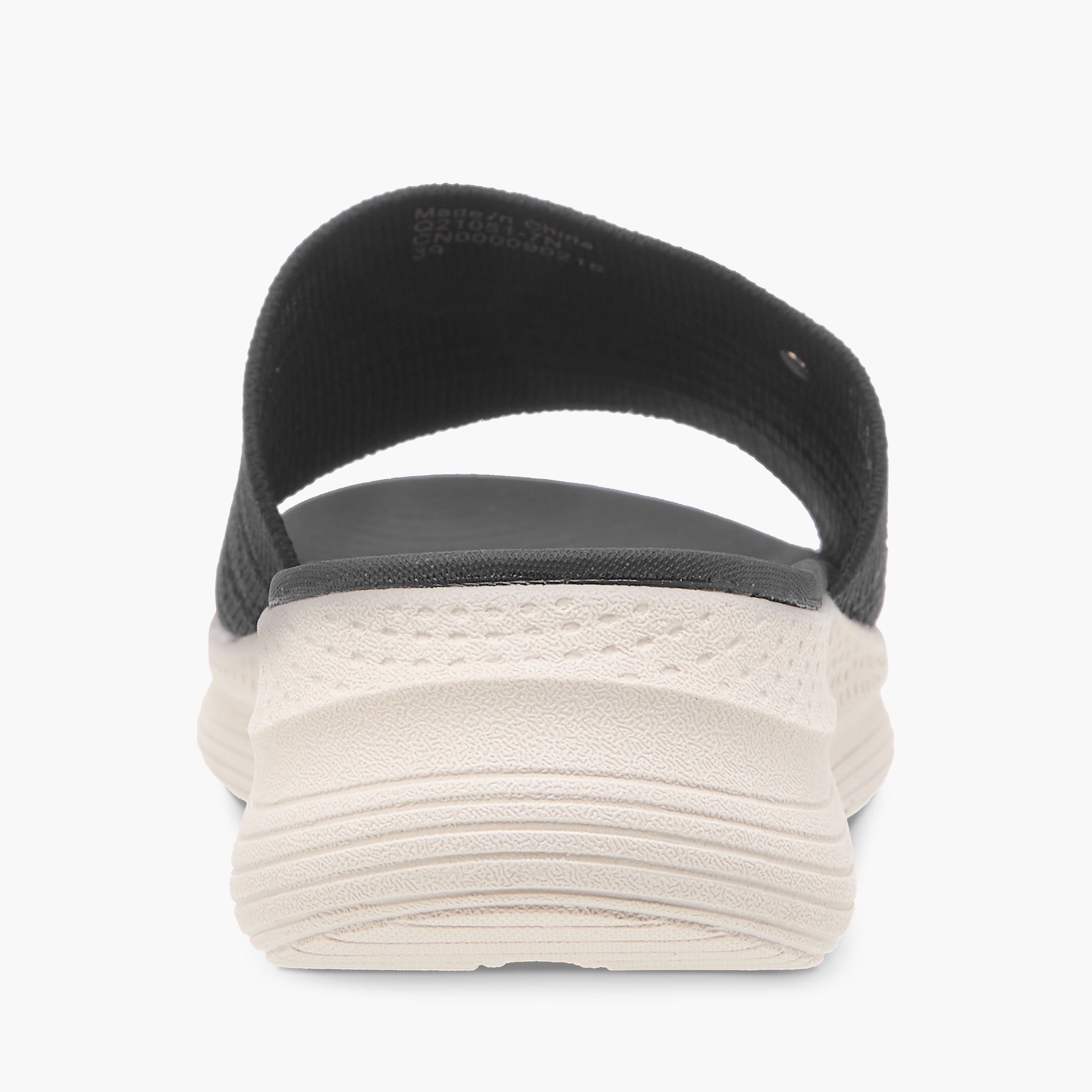 Le Confort Textured Slip-On Comfort Sandals-women-shoes-flats-sandals-image-9
