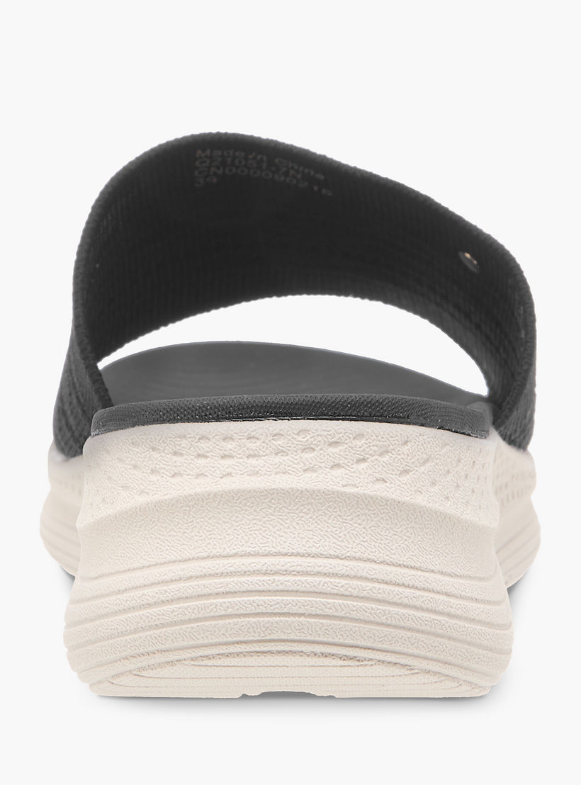 Le Confort Textured Slip-On Comfort Sandals-women-shoes-flats-sandals-image-4