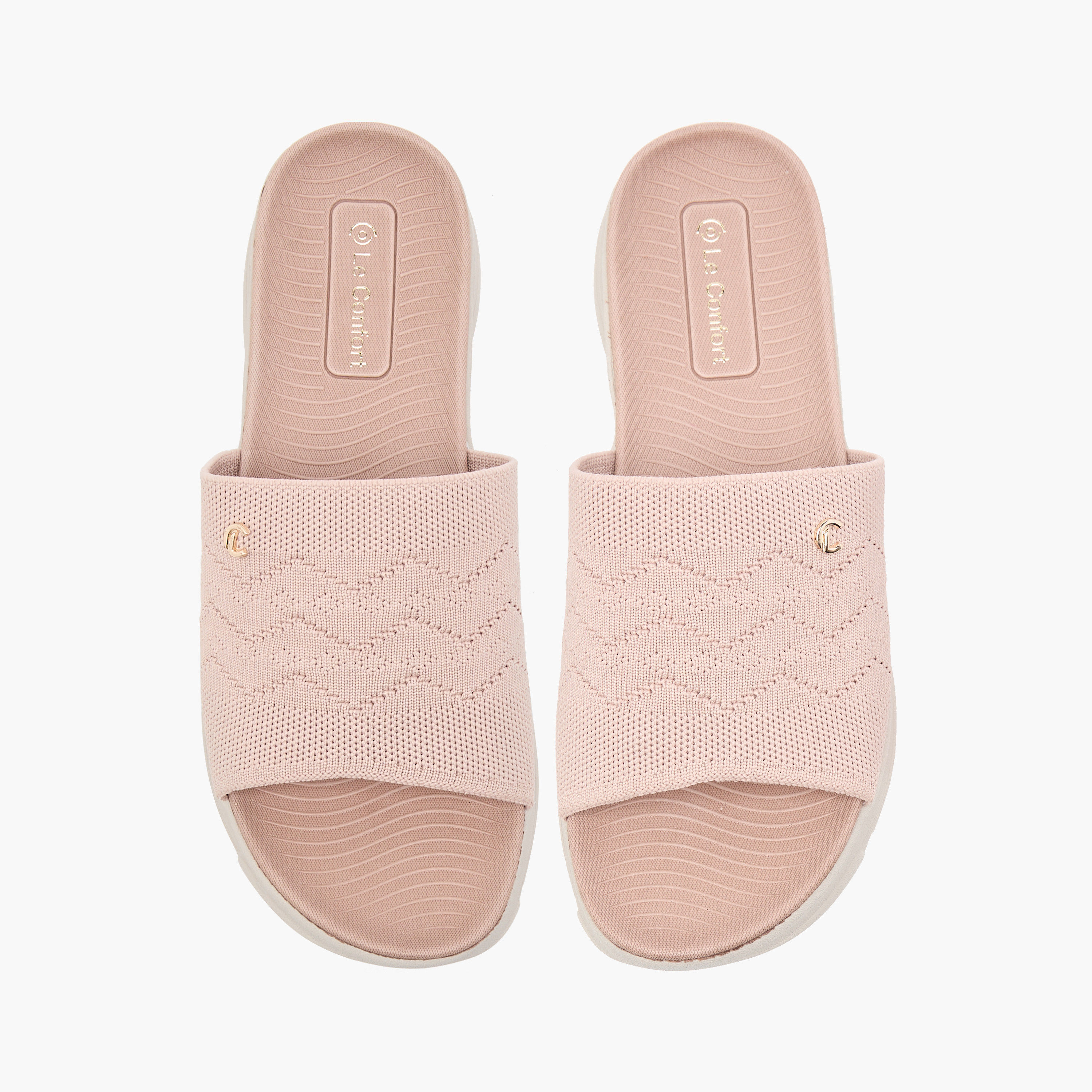 صندل مريح بارز الملمس سهل الارتداء من لو كونفورت-women-shoes-flats-sandals-image-1