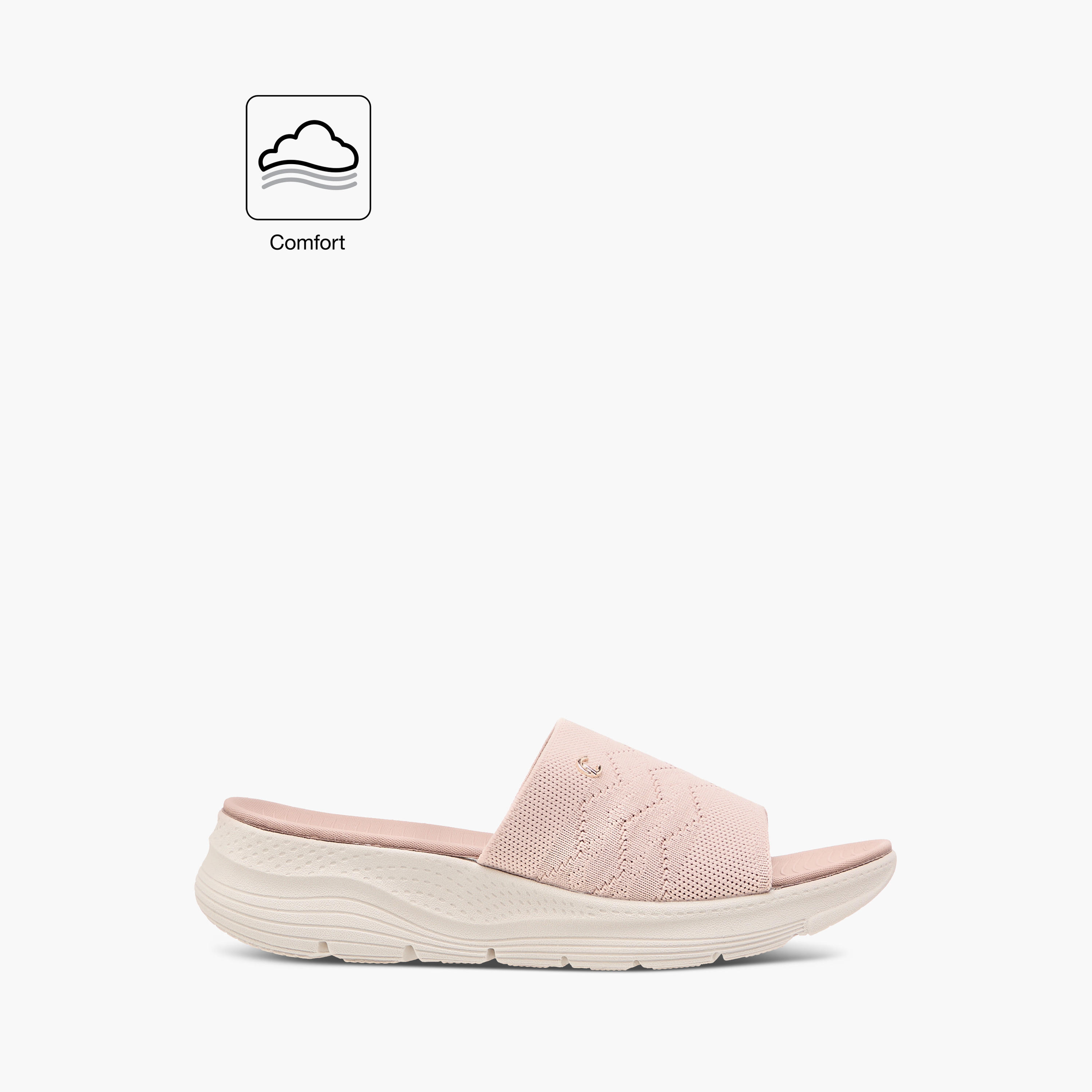 Le Confort Textured Slip-On Comfort Sandals-women-shoes-flats-sandals-image-2