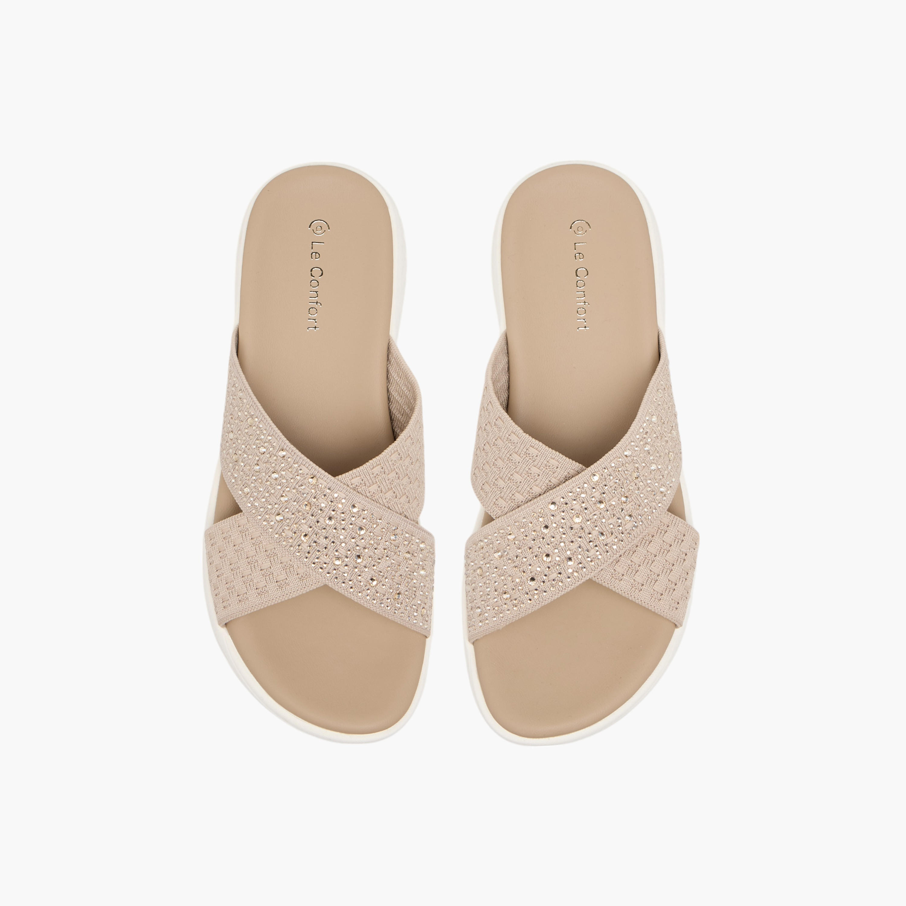 Le Confort Embellished Cross Strap Sandals-women-shoes-sandals-heeled-image-1