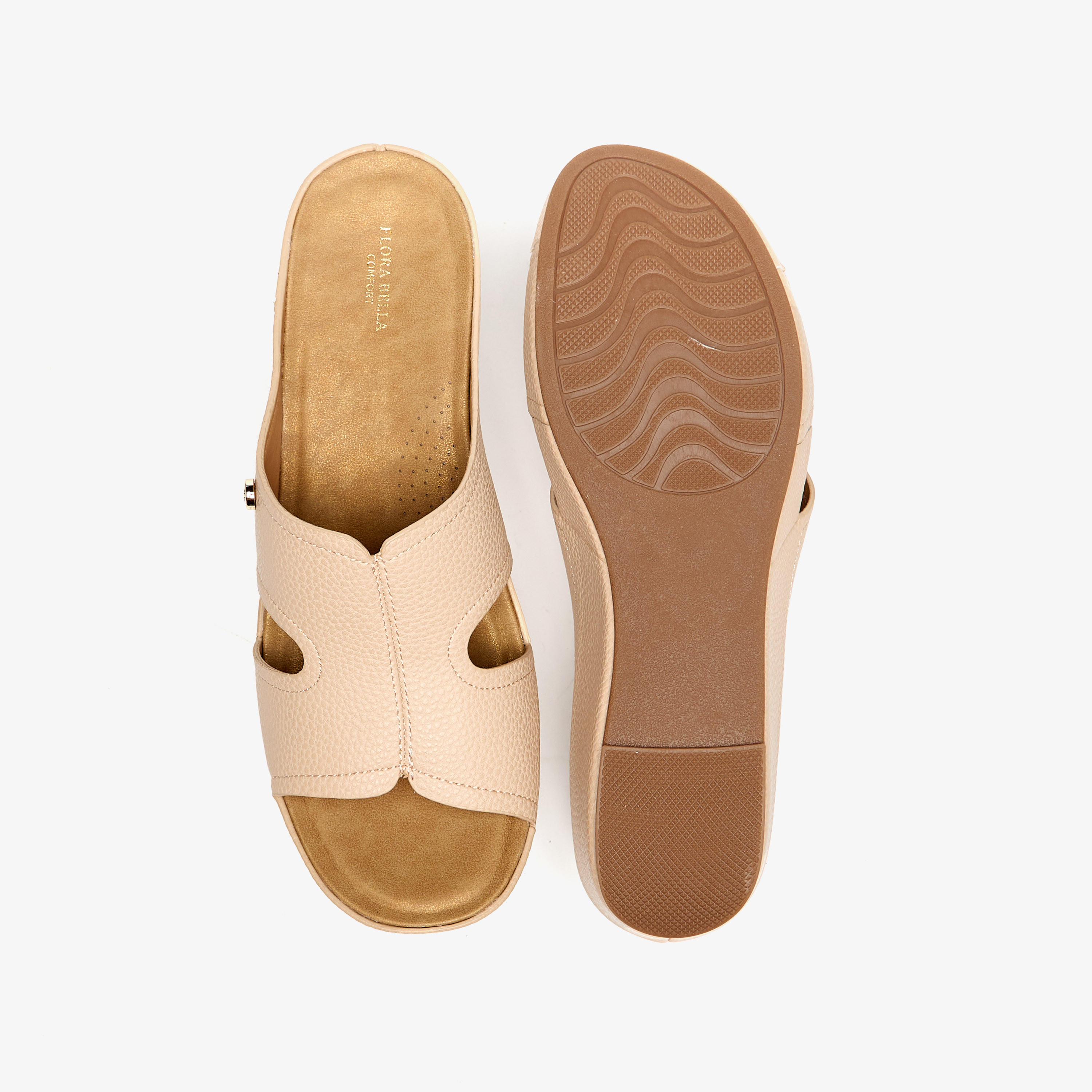 صندل بارز الملمس سهل الارتداء بكعب بلاتفورم من فلورا بيلا-women-shoes-sandals-heeled-image-4