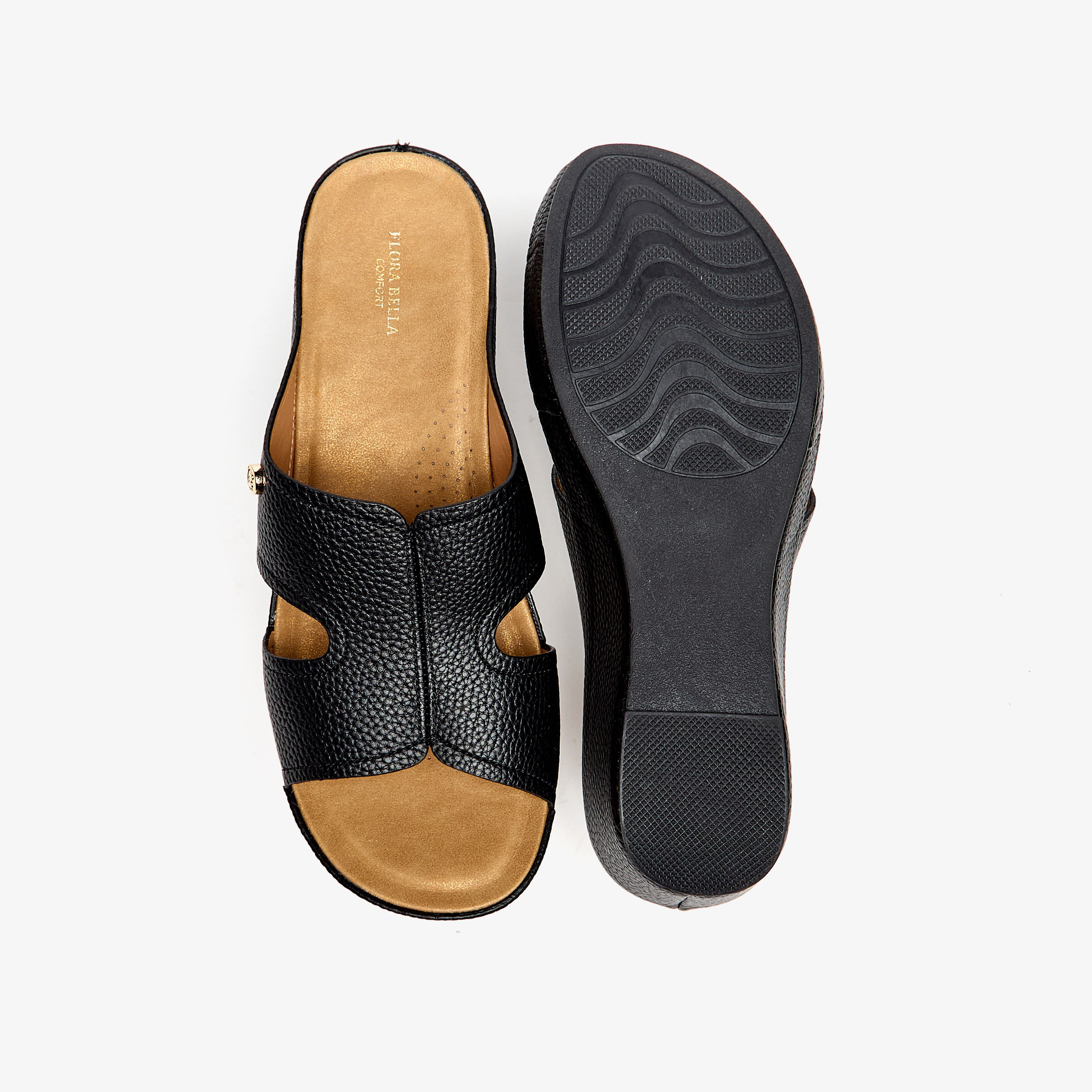 صندل بارز الملمس سهل الارتداء بكعب بلاتفورم من فلورا بيلا-women-shoes-sandals-heeled-image-9