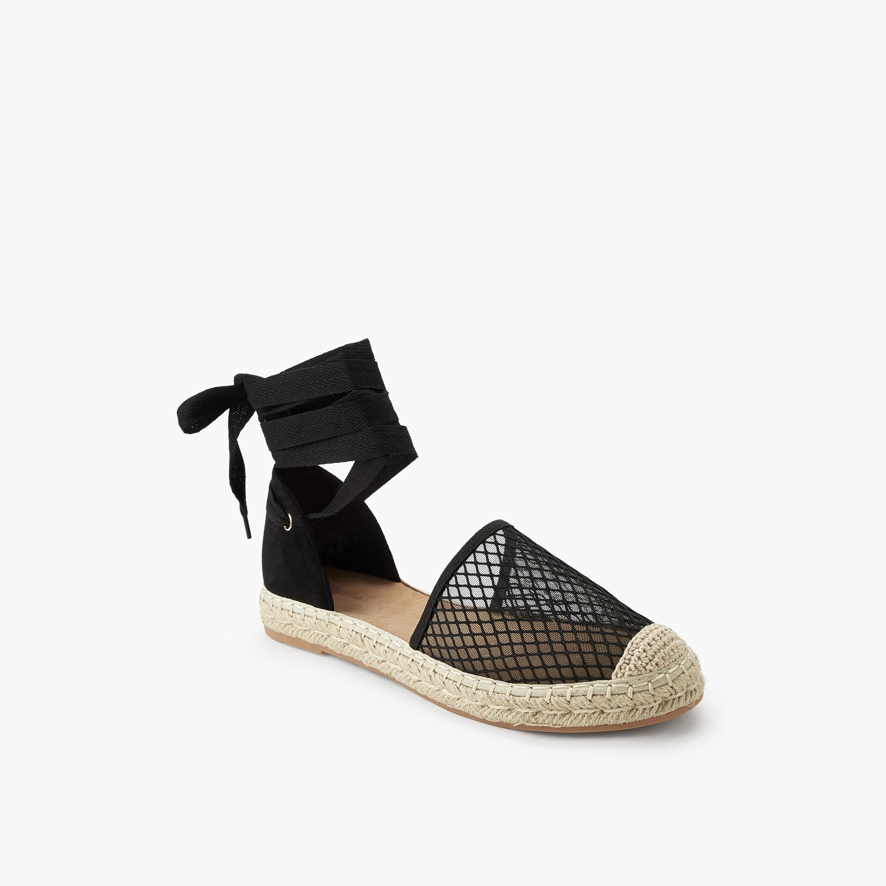 Peppermint Girls Mesh Ankle Strap Espadrille Shoes-women-shoes-flats-espadrilles-image-2