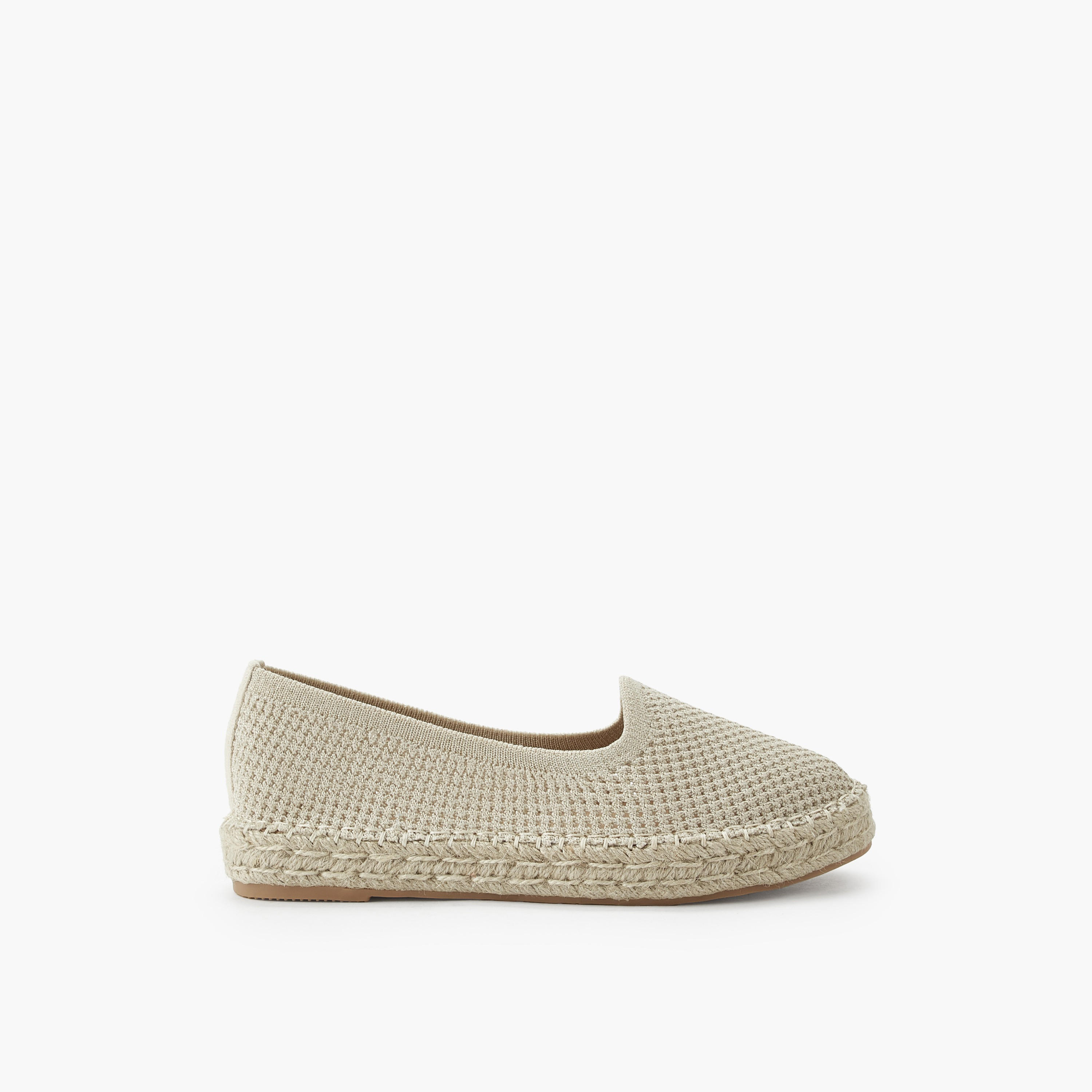 Peppermint Women Textured Espadrille Loafers-women-shoes-flats-loafers-image-3