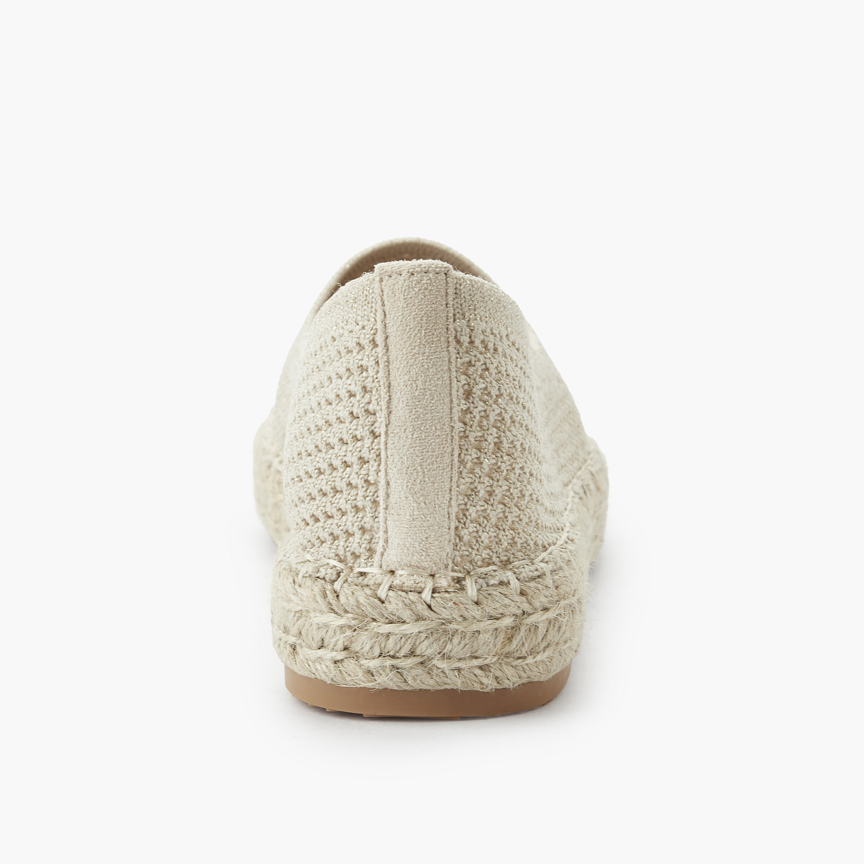 Peppermint Women Textured Espadrille Loafers-women-shoes-flats-loafers-image-4