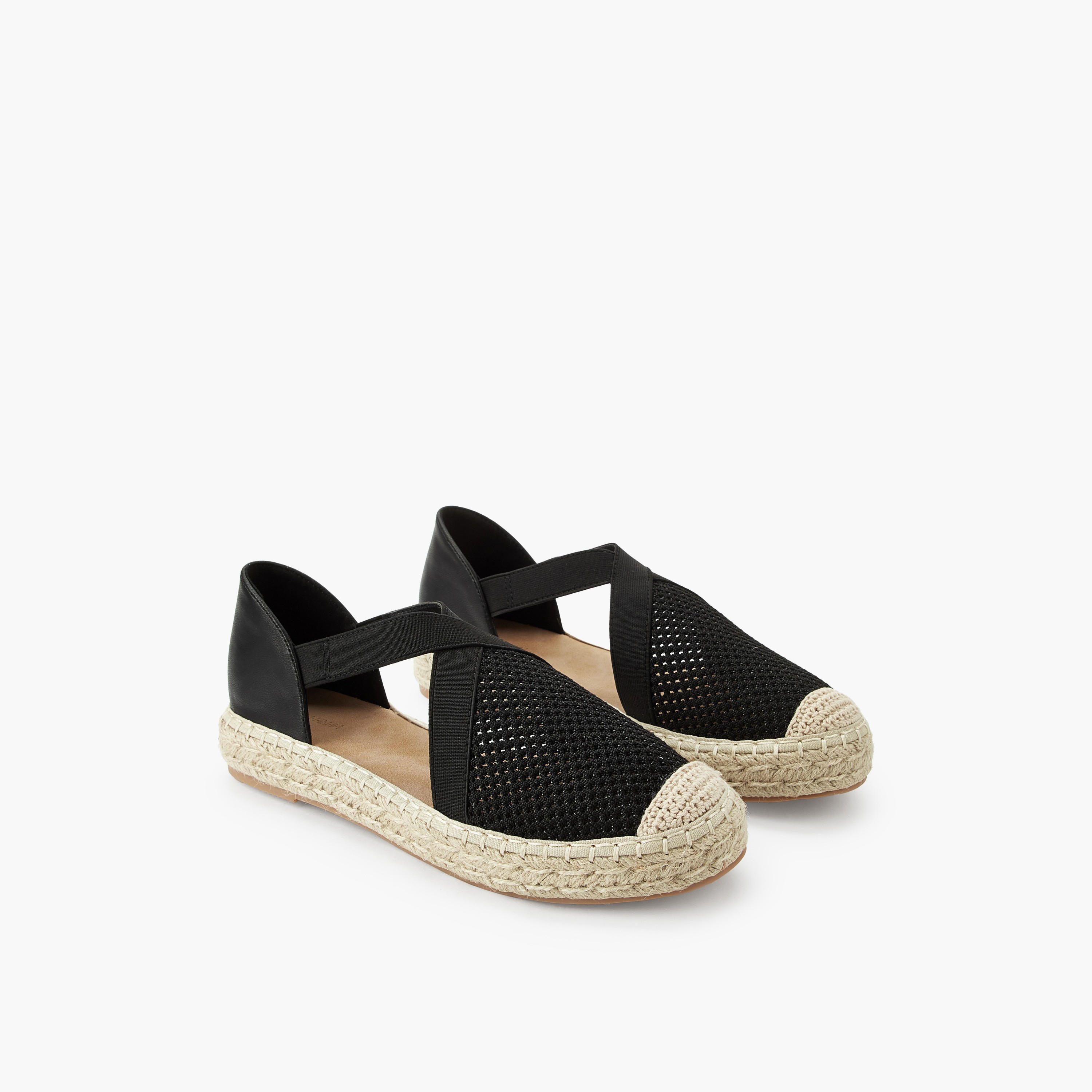 Peppermint Women Textured Espadrille Shoes-women-shoes-flats-espadrilles-image-1