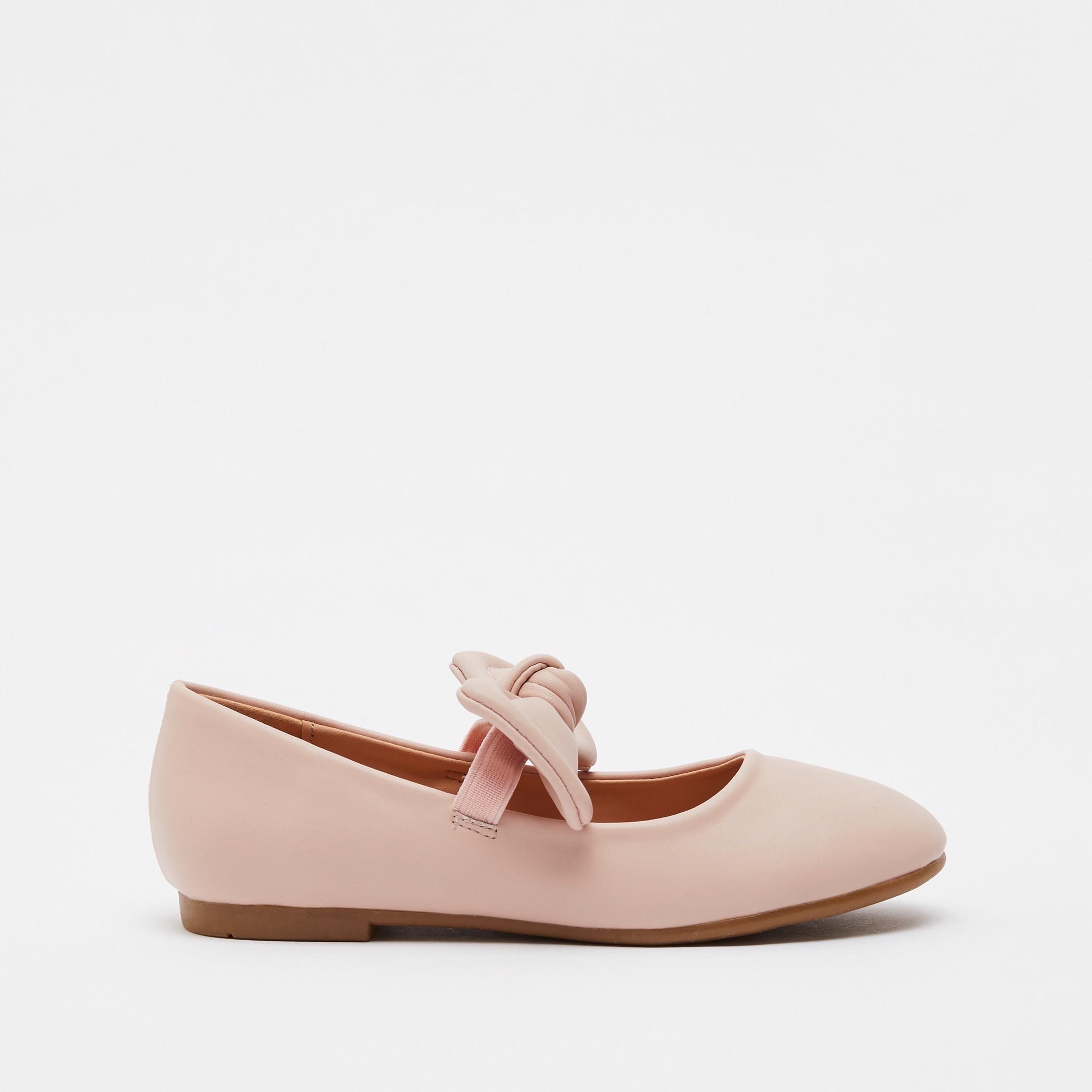 حذاء ماري جين مزيّن بفيونكة وبحزام مطاطي-girls-shoes-loafers-image-1