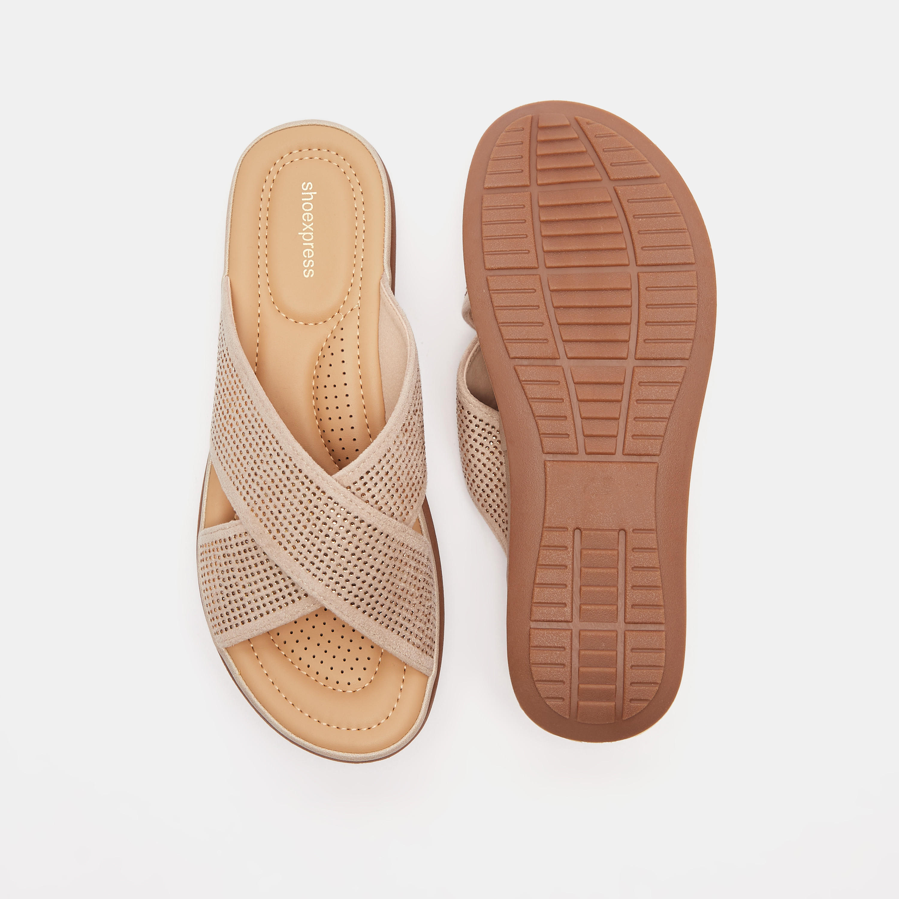 Embellished Criss-Cross Slip-On Slide Sandals-women-shoes-flats-sandals-image-5