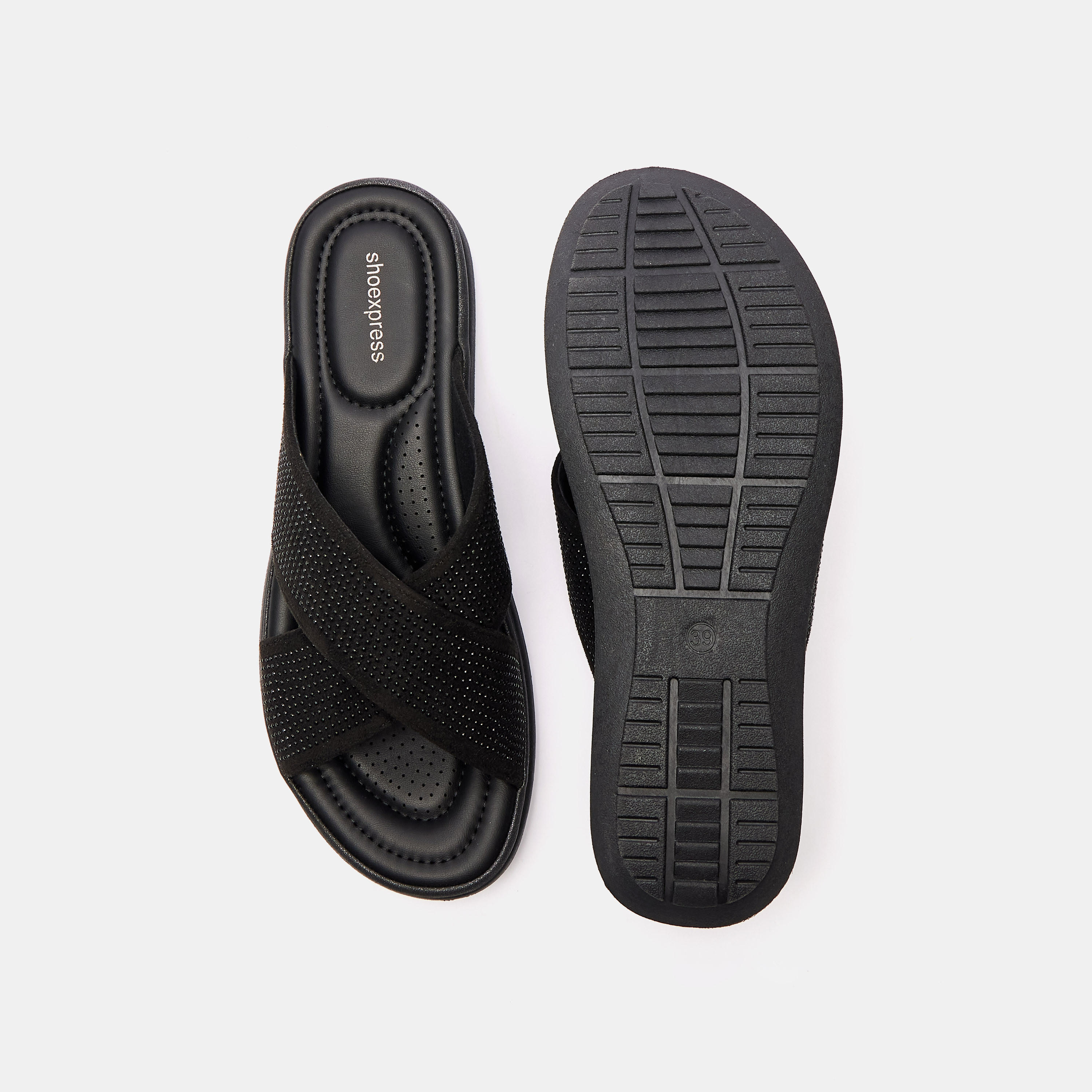 Embellished Criss-Cross Slip-On Slide Sandals-women-shoes-flats-sandals-image-10