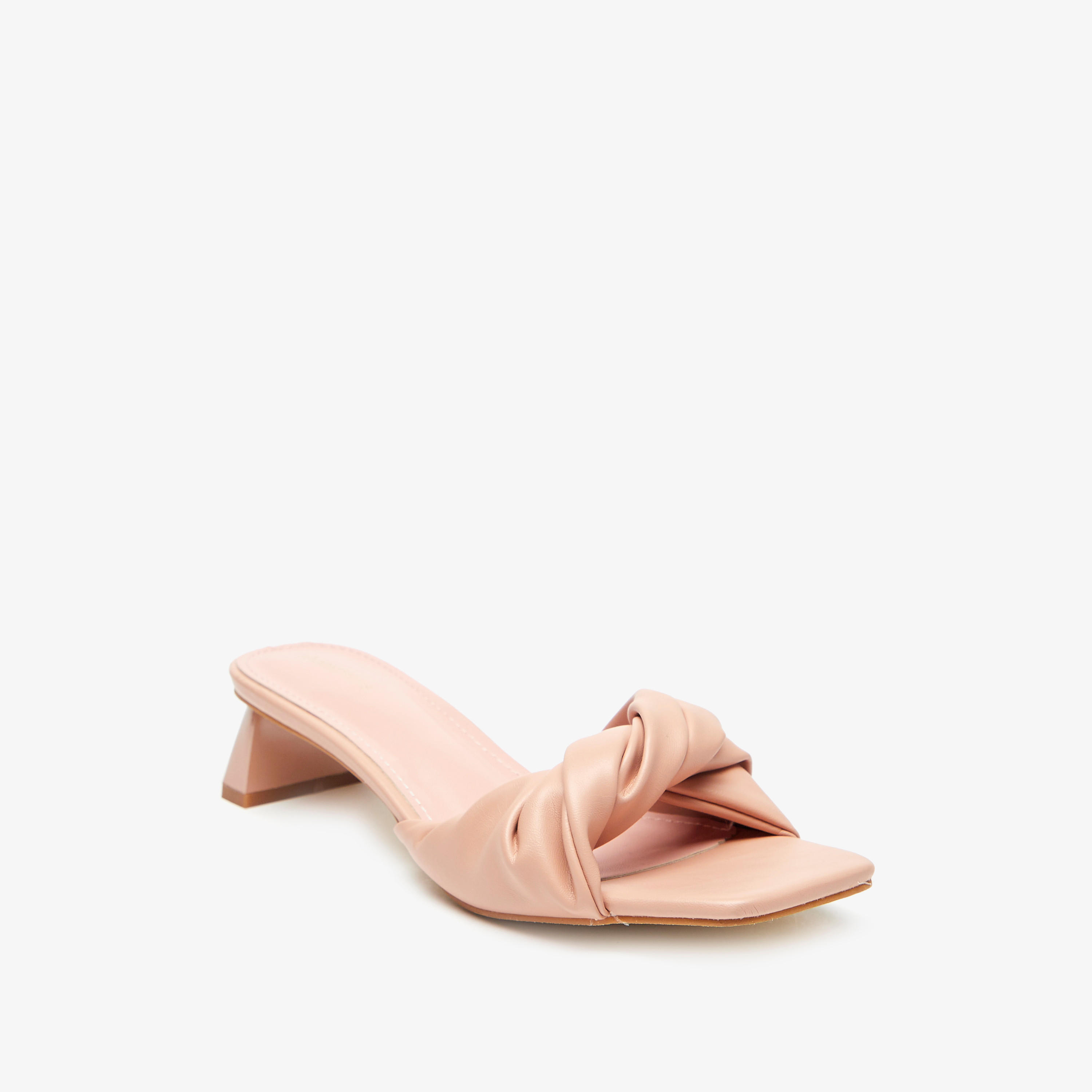 صندل سهل الارتداء بعقدة وكعب سميك-women-shoes-heels-image-11