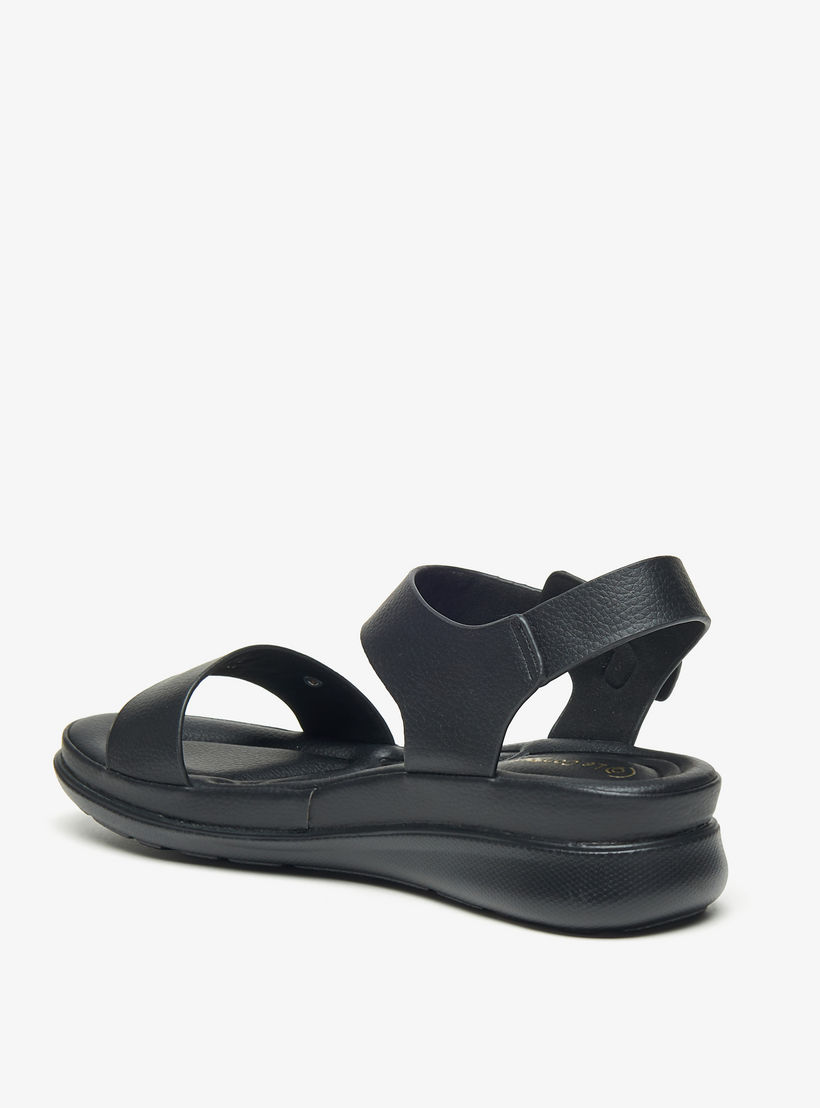 صندل مريح سادة مفتوح من الأمام بإبزيم إغلاق من لوكونفورت-women-shoes-flats-sandals-image-2