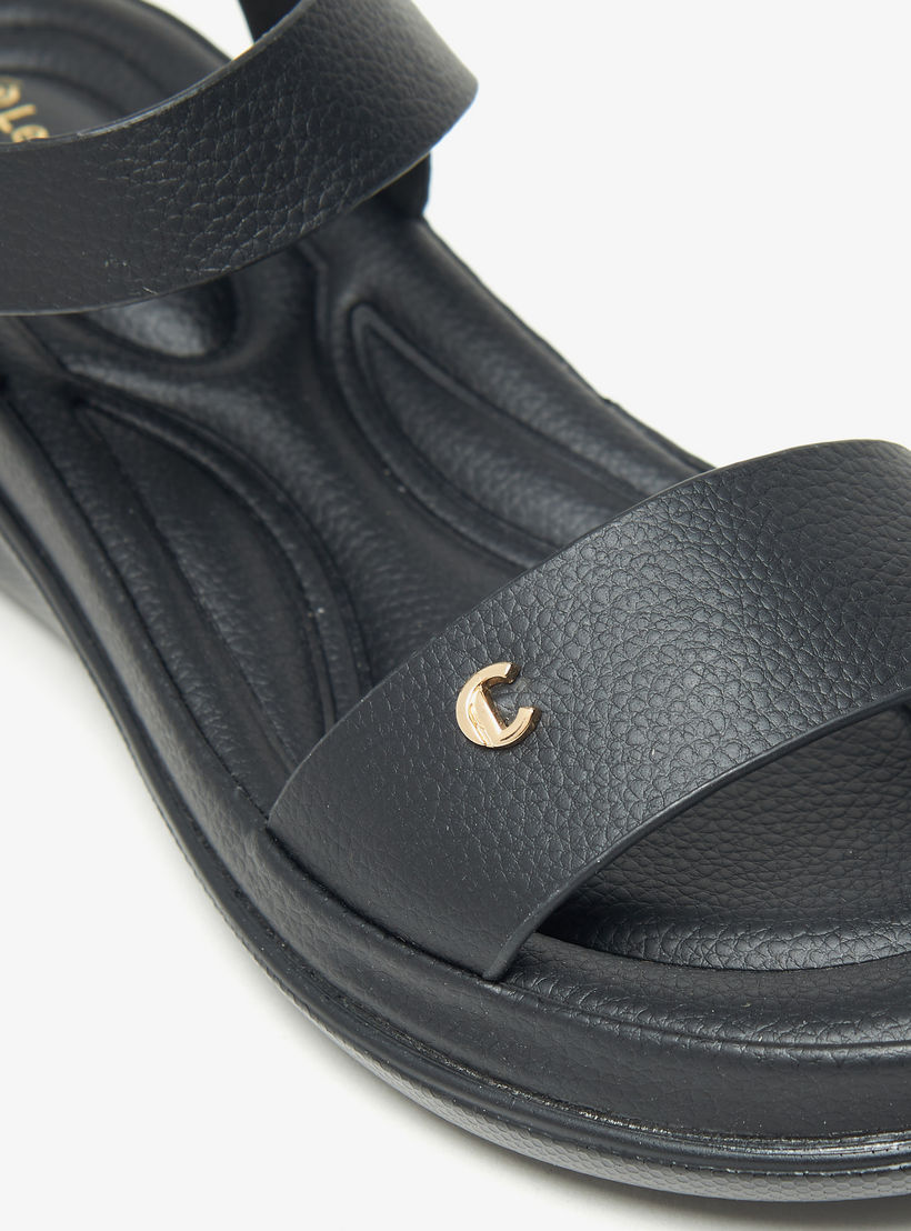 صندل مريح سادة مفتوح من الأمام بإبزيم إغلاق من لوكونفورت-women-shoes-flats-sandals-image-5