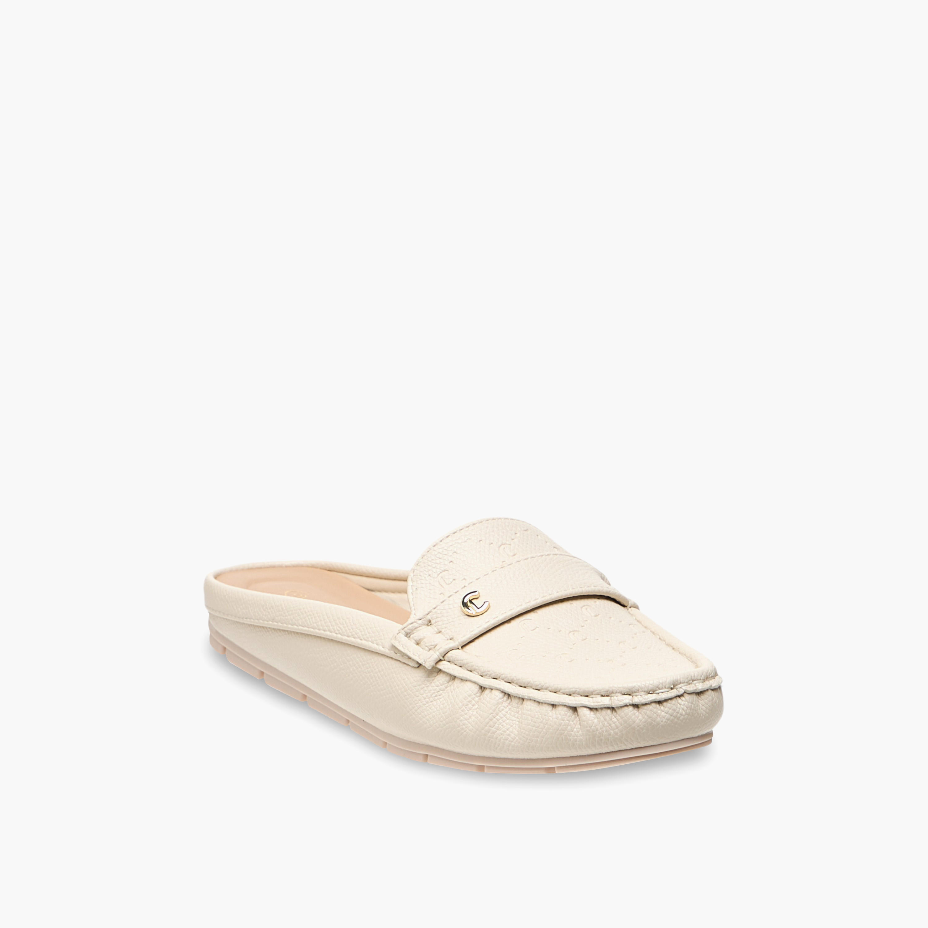 حذاء ميول مريح سهل الارتداء بارز الملمس من لو كونفورت-women-shoes-flats-mules-image-8