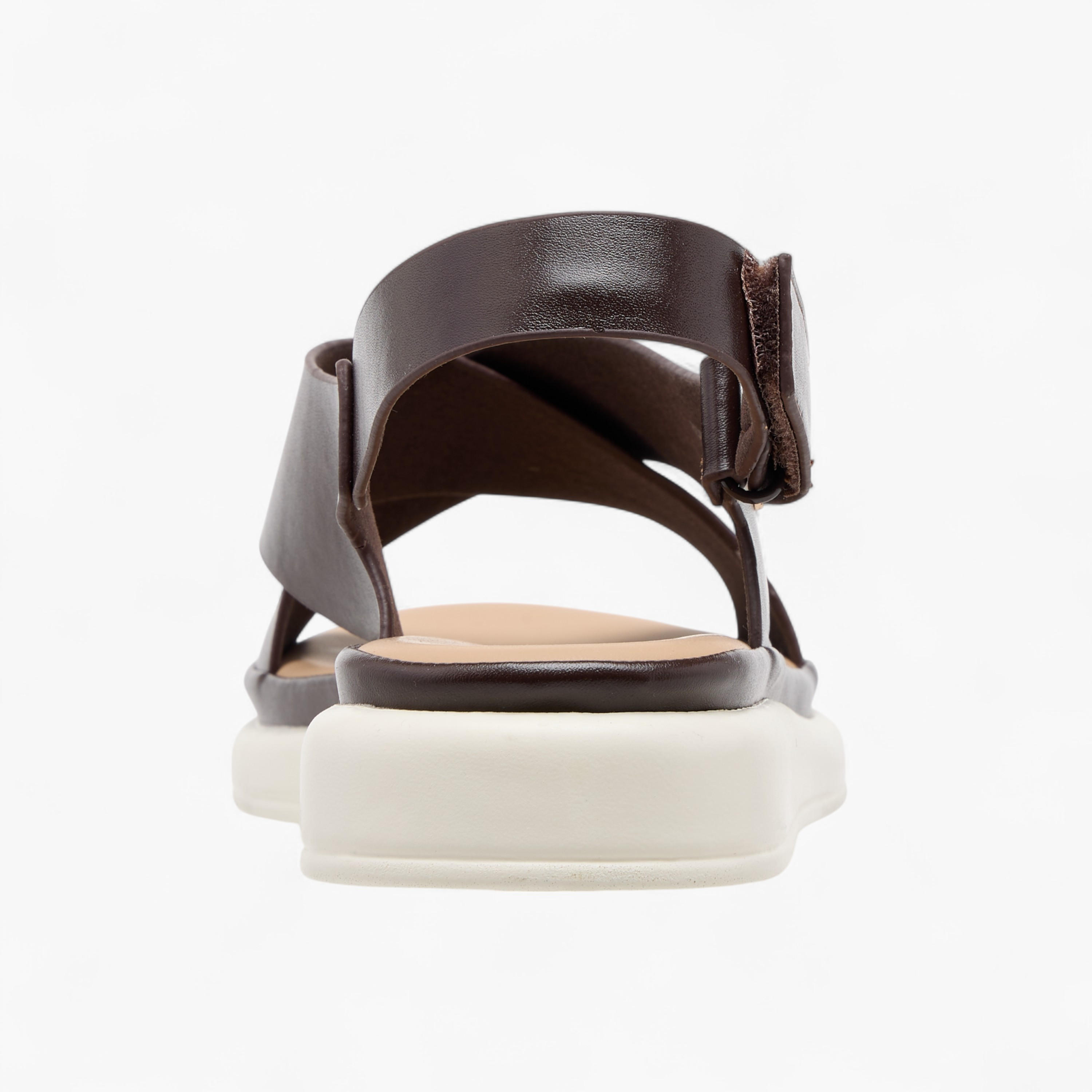 Le Confort Solid Cross Strap Comfort Sandals with Hook and Loop Closure-women-shoes-flats-sandals-image-4