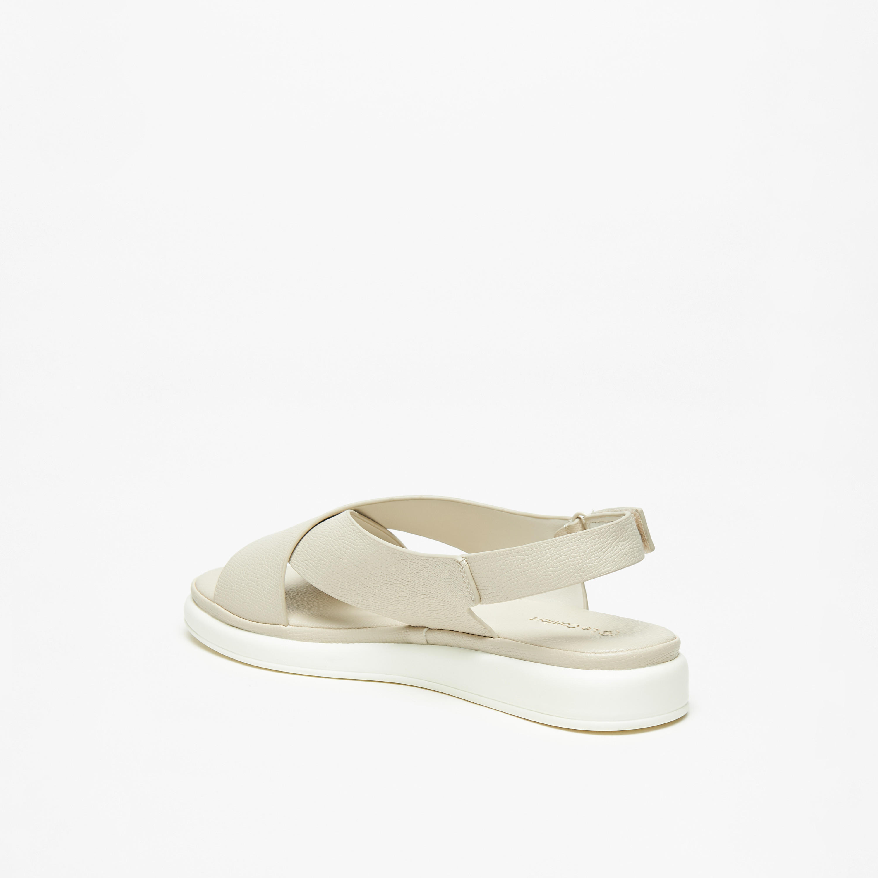 صندل مريح بارز الملمس بشريط إغلاق للنساء من لو كونفورت-women-shoes-flats-sandals-image-2