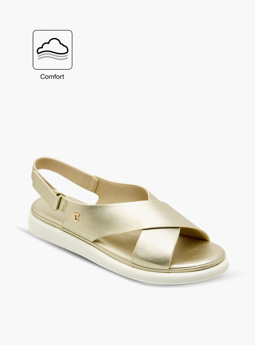 Le Confort Textured Hook & Loop Comfort Sandals-women-shoes-flats-sandals-image-2