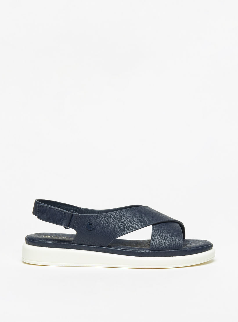صندل مريح بارز الملمس بشريط إغلاق للنساء من لو كونفورت-women-shoes-flats-sandals-image-3