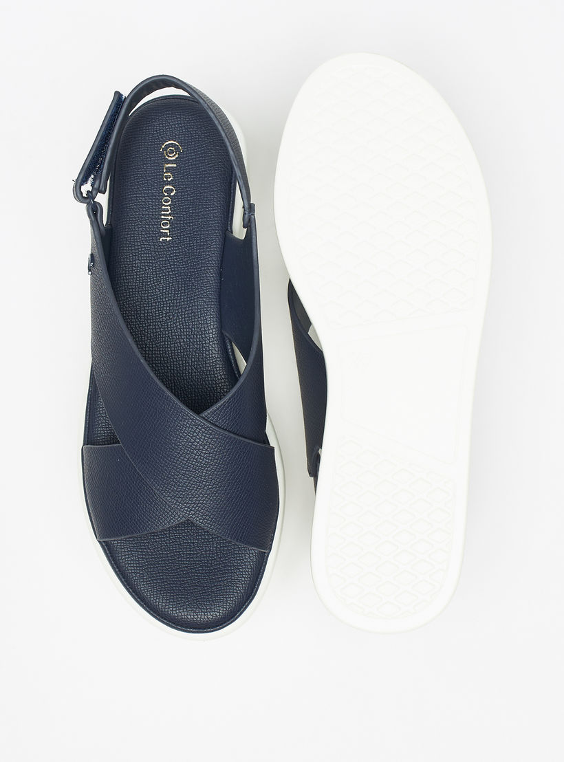 صندل مريح بارز الملمس بشريط إغلاق للنساء من لو كونفورت-women-shoes-flats-sandals-image-4