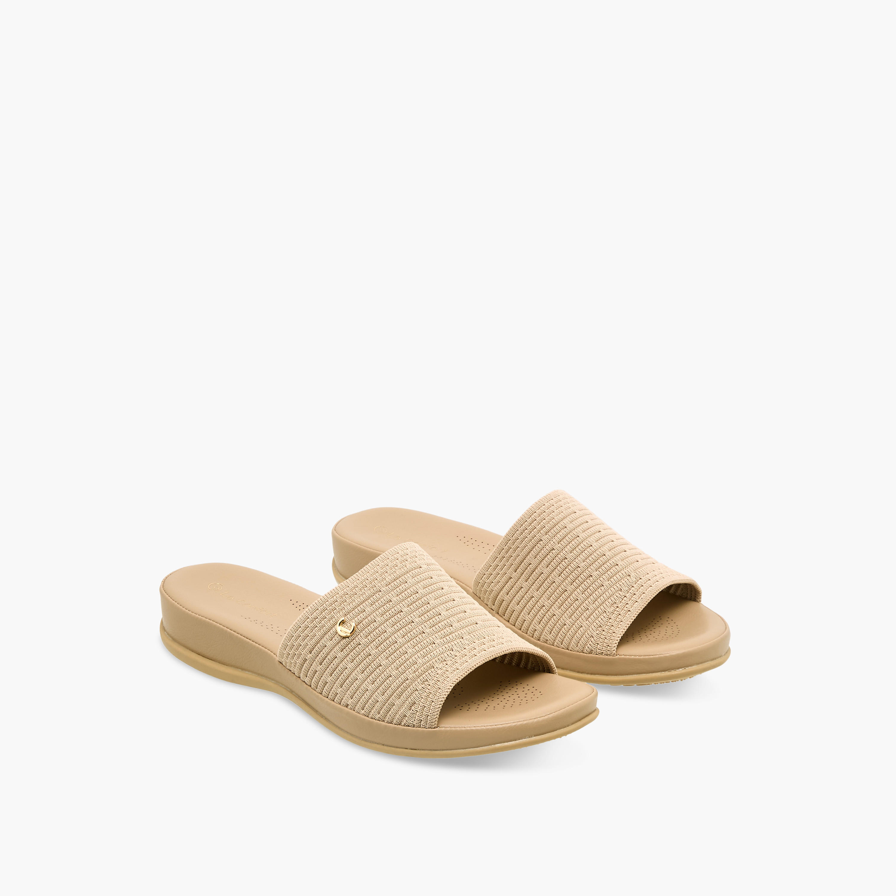 Le Confort Women Flyknit Textured Sandals-women-shoes-flats-sandals-image-1
