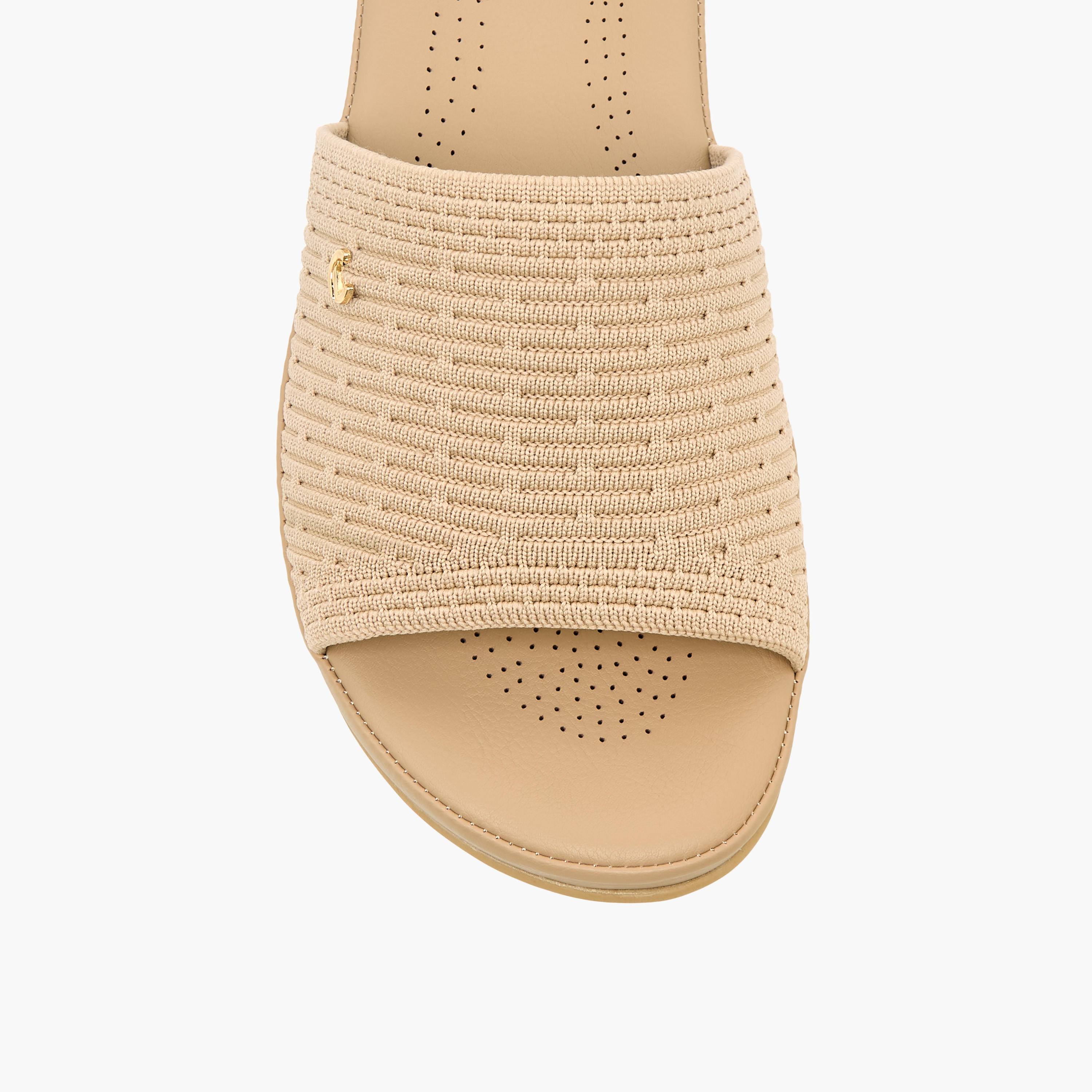 Le Confort Women Flyknit Textured Sandals-women-shoes-flats-sandals-image-5