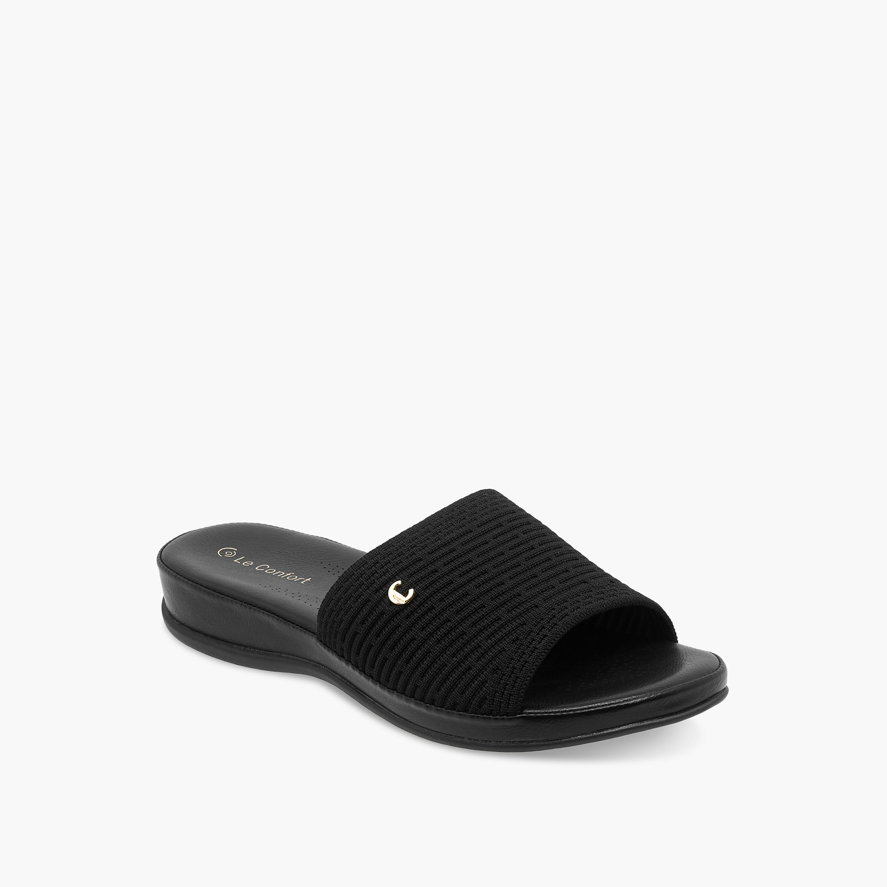 Le Confort Women Flyknit Textured Sandals-women-shoes-flats-sandals-image-3