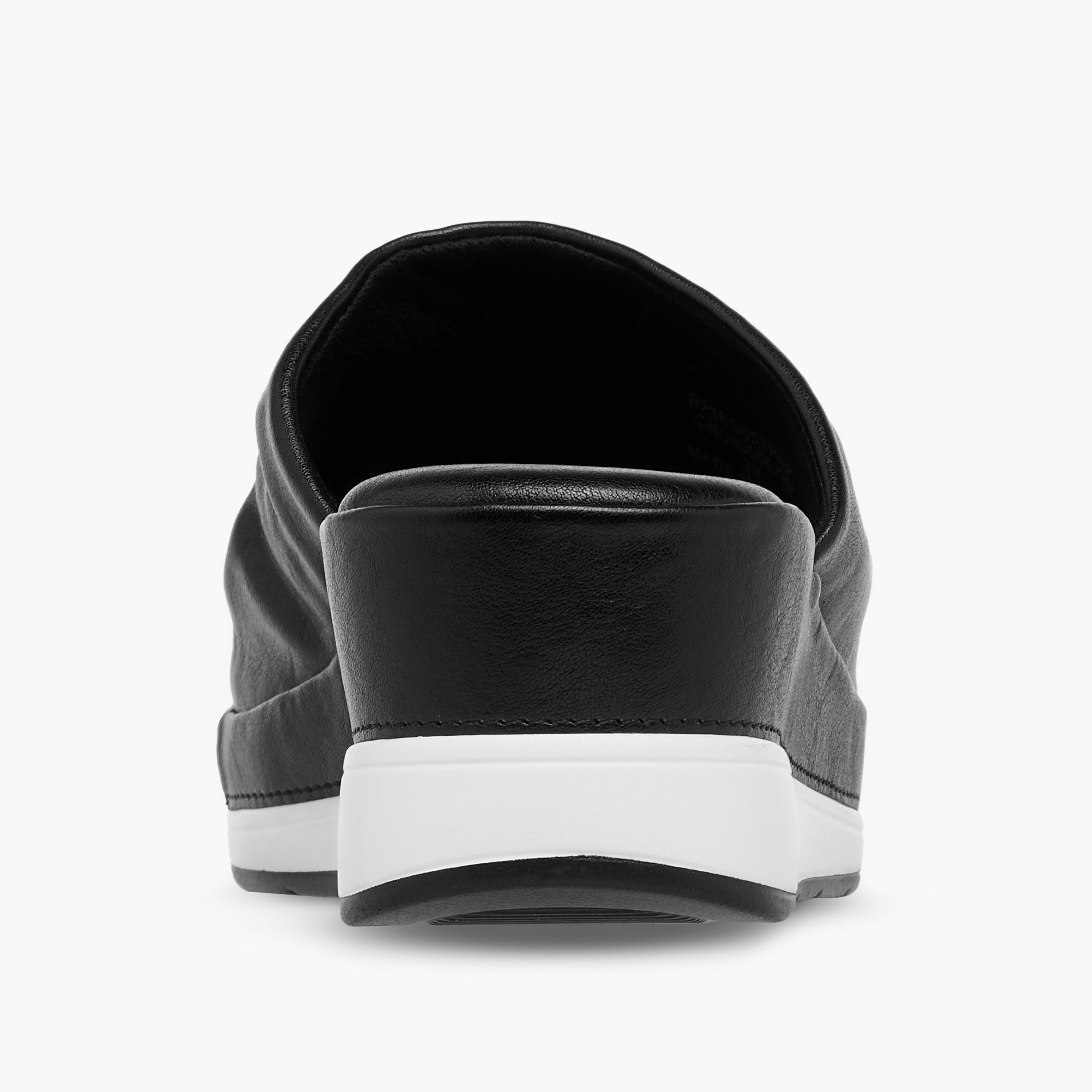 Le Confort Wrinkle Detail Slip-On Sandals with Wedge Heels-women-shoes-sandals-heeled-image-5