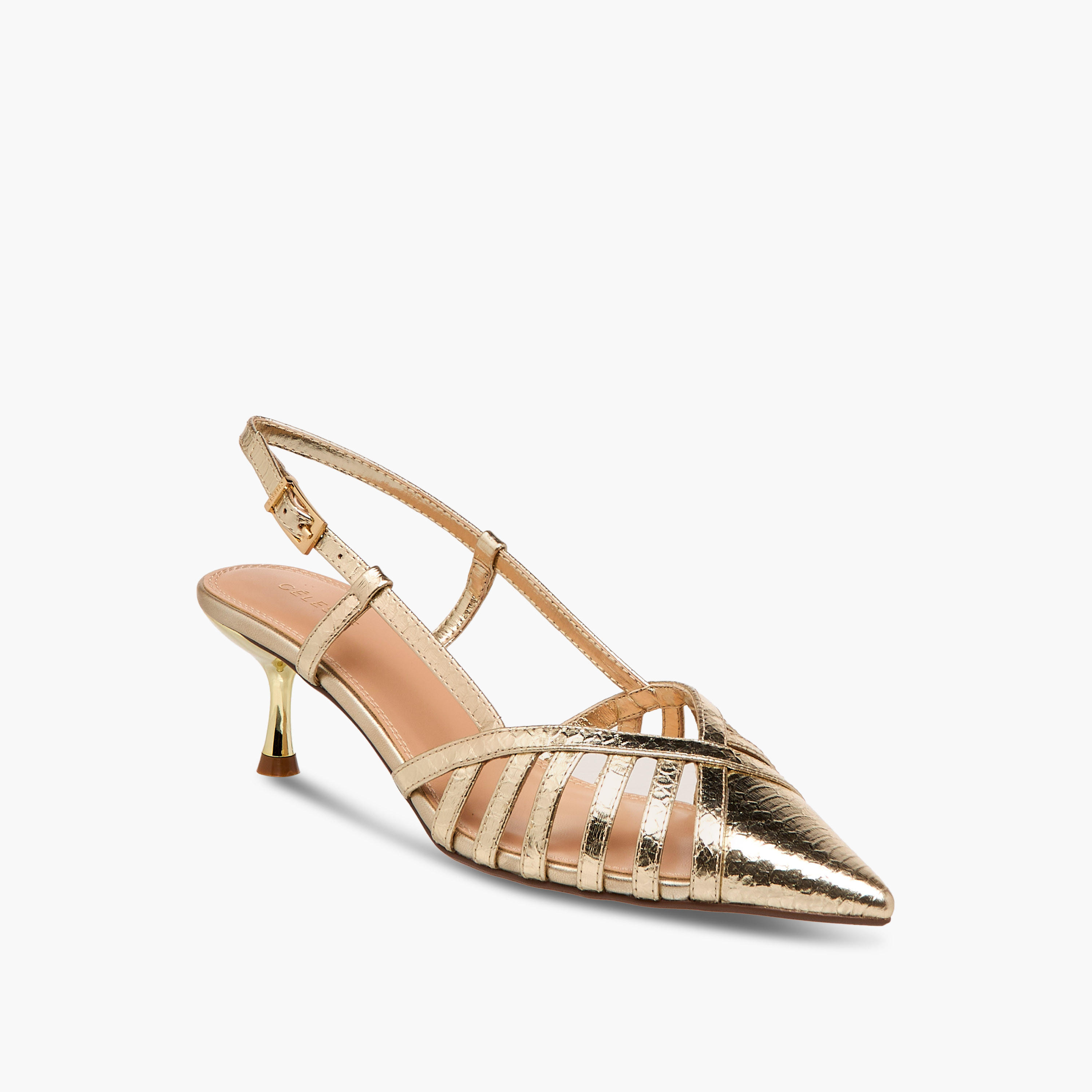 Celeste Women's Shoes with Buckle Closure and Kitten Heels-women-shoes-heels-image-2