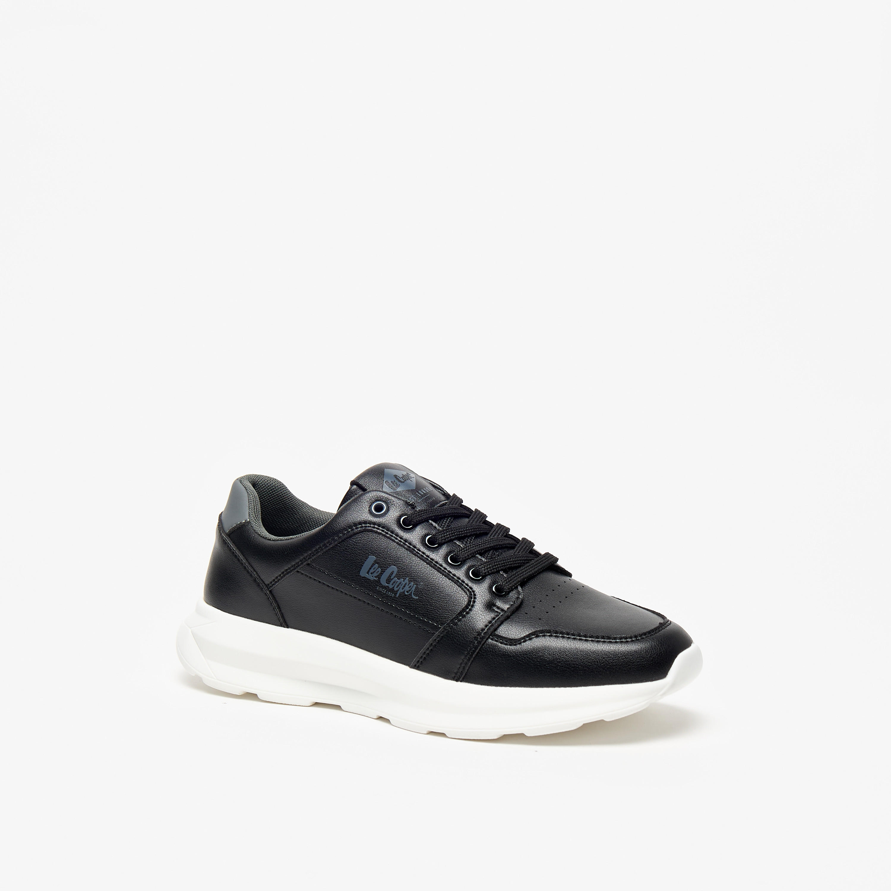Lee Cooper Men's Lace-Up Low Ankle Sneakers-men-shoes-sneakers-image-1