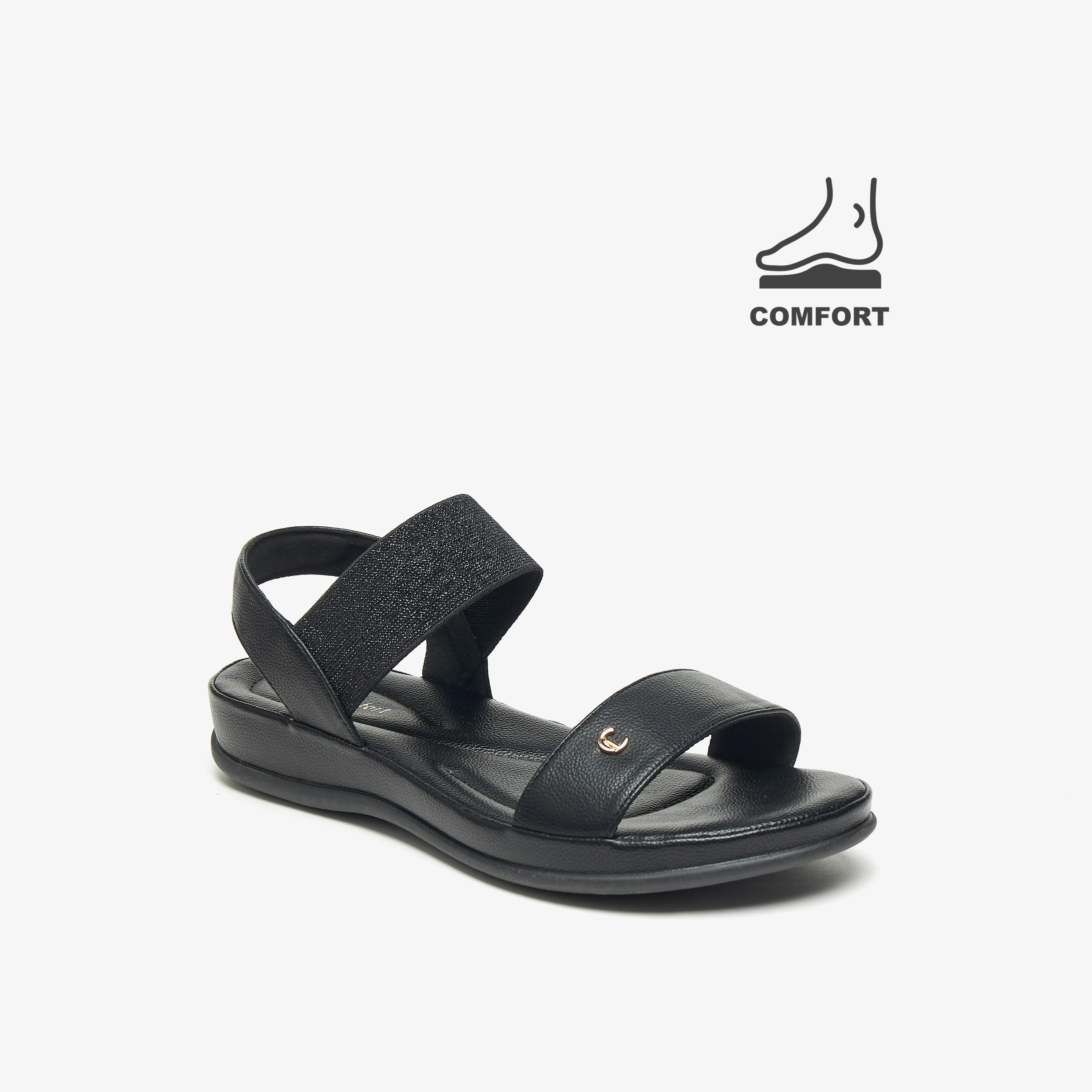 Le Confort Strappy Slip-On Comfort  Sandals-women-shoes-flats-sandals-image-1