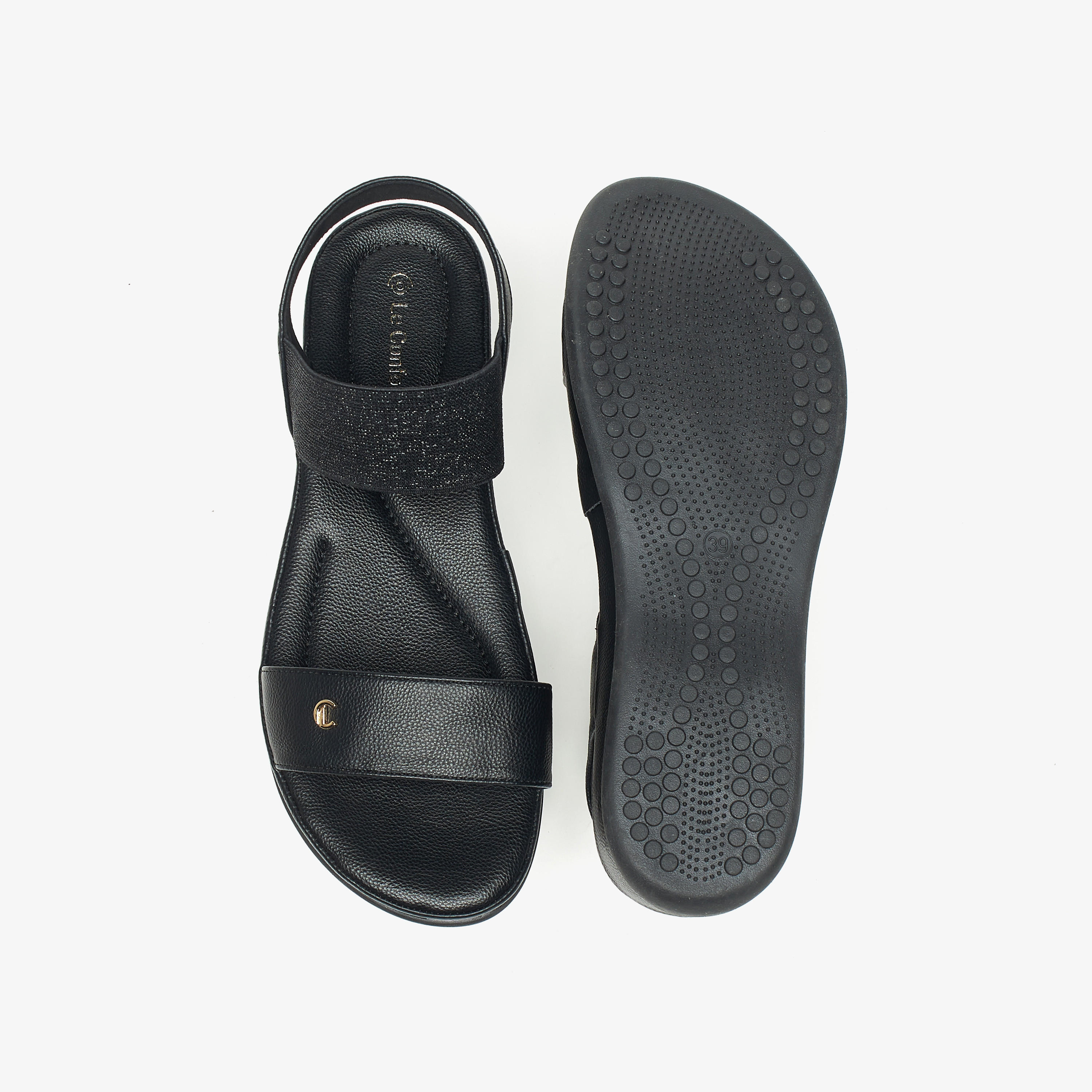 Le Confort Strappy Slip-On Comfort Sandals-women-shoes-flats-sandals-image-4
