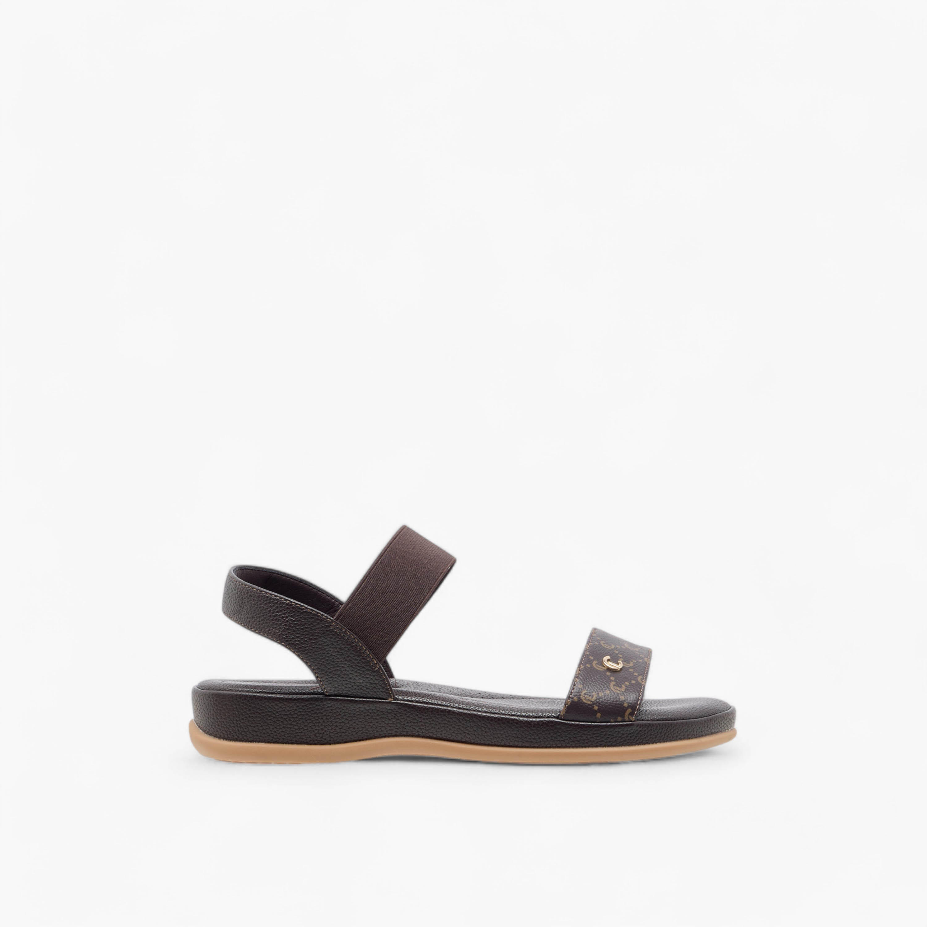 صندل مريح بطبعات مونوجرام من لو كونفورت-women-shoes-flats-sandals-image-2