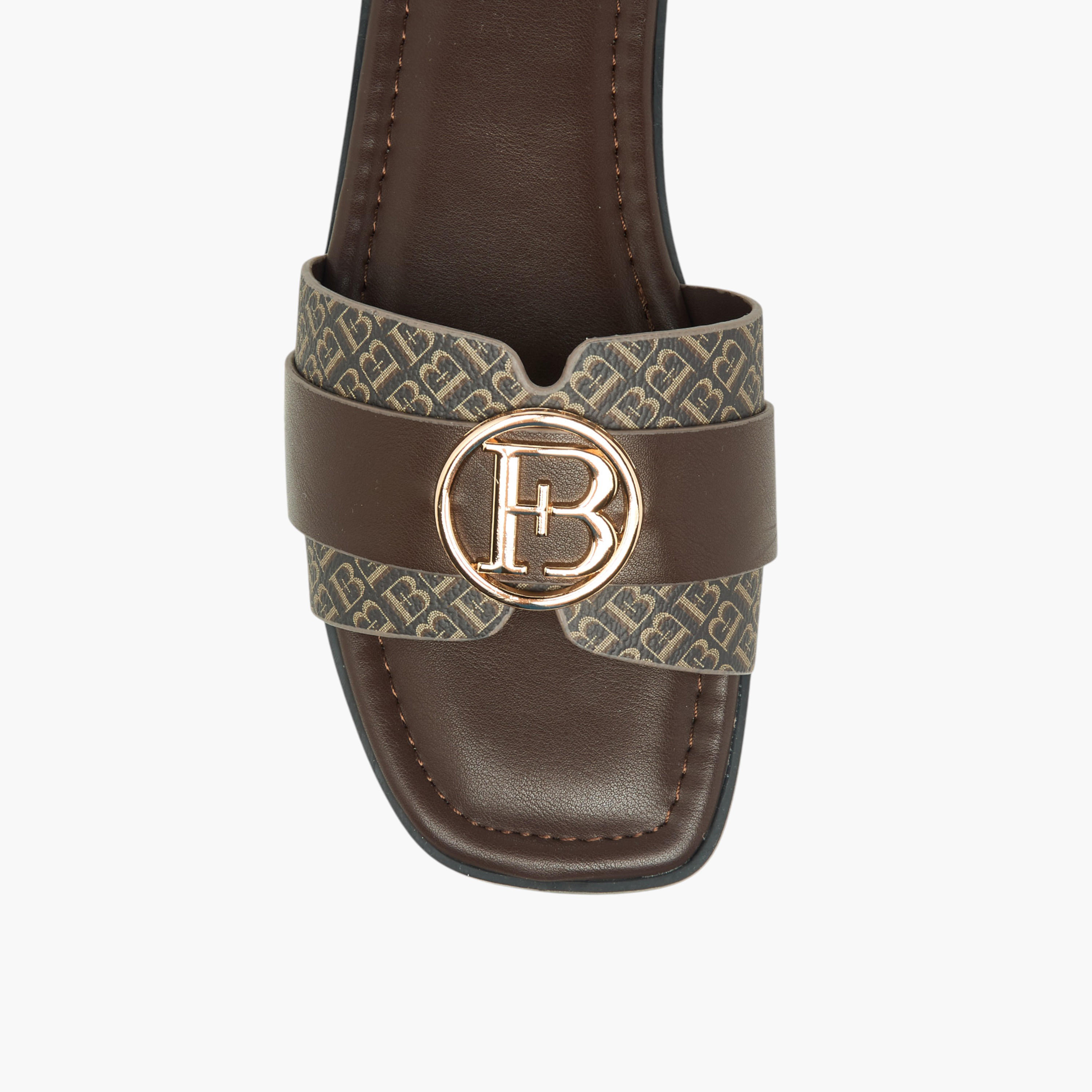 Flora Bella Women Monogram Print Slides-women-shoes-flats-sandals-image-4