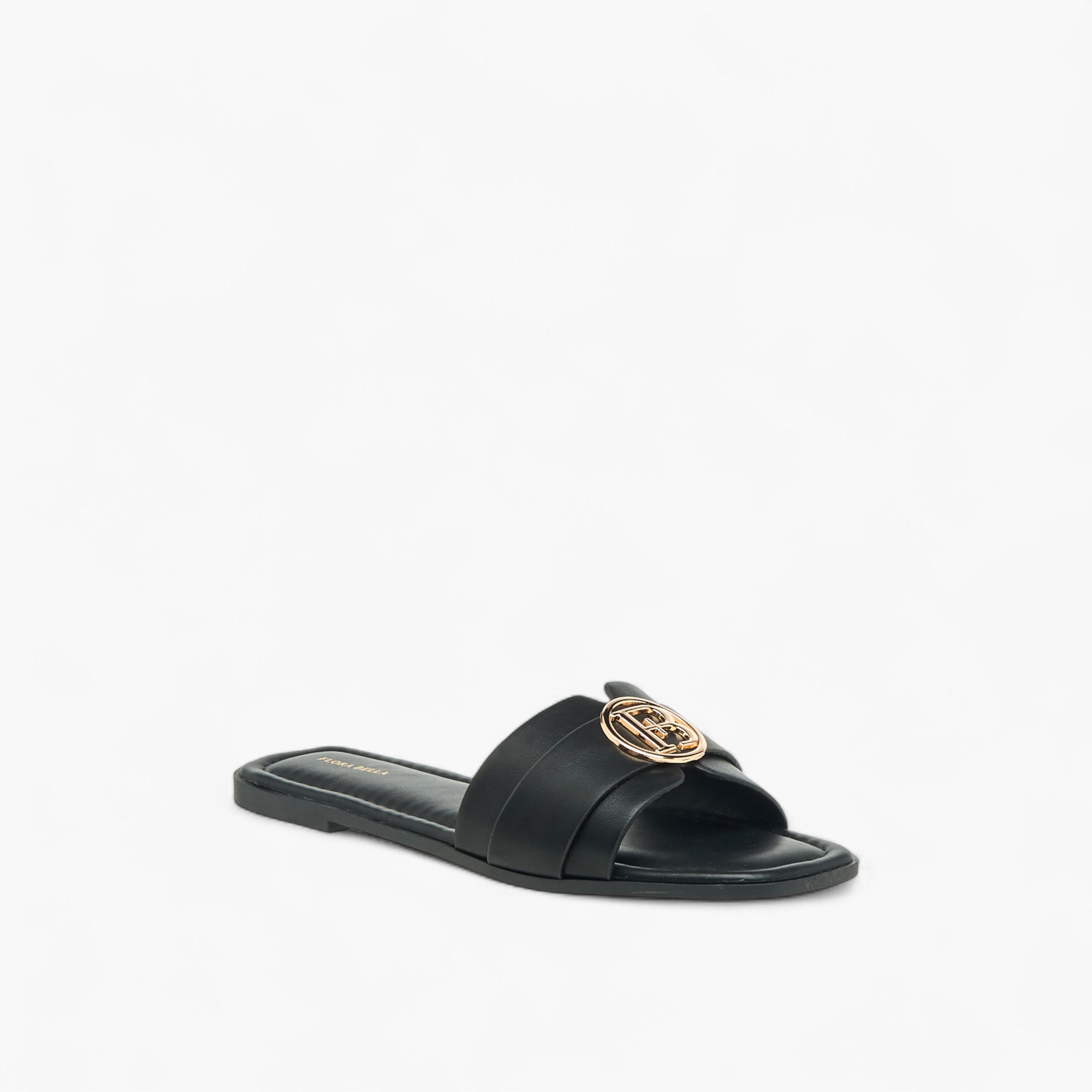 Flora Bella Women Logo Accent Slides-women-shoes-flats-sandals-image-2