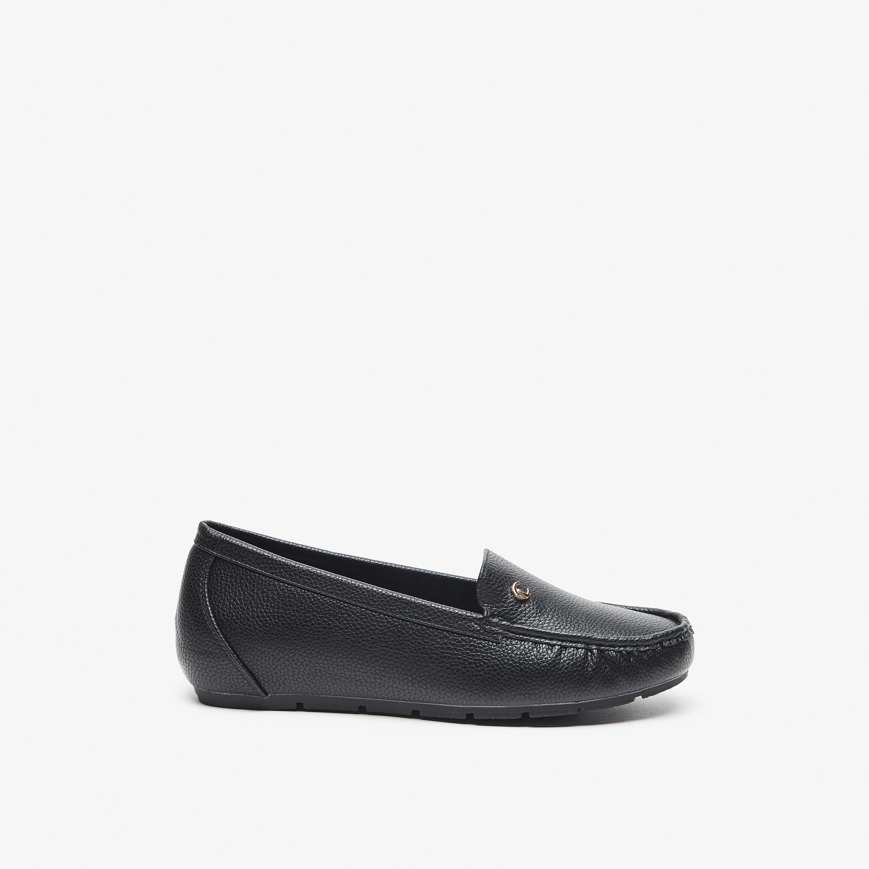 Le Confort Textured Slip-On Loafers-women-shoes-flats-loafers-image-3